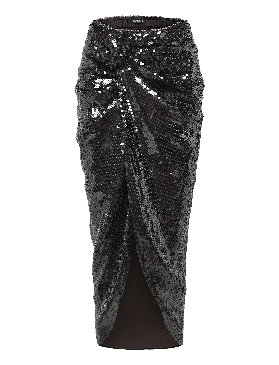 ROTATE - SEQUINS KNOT SKIRT - litritega seelikud - molÉ - 0