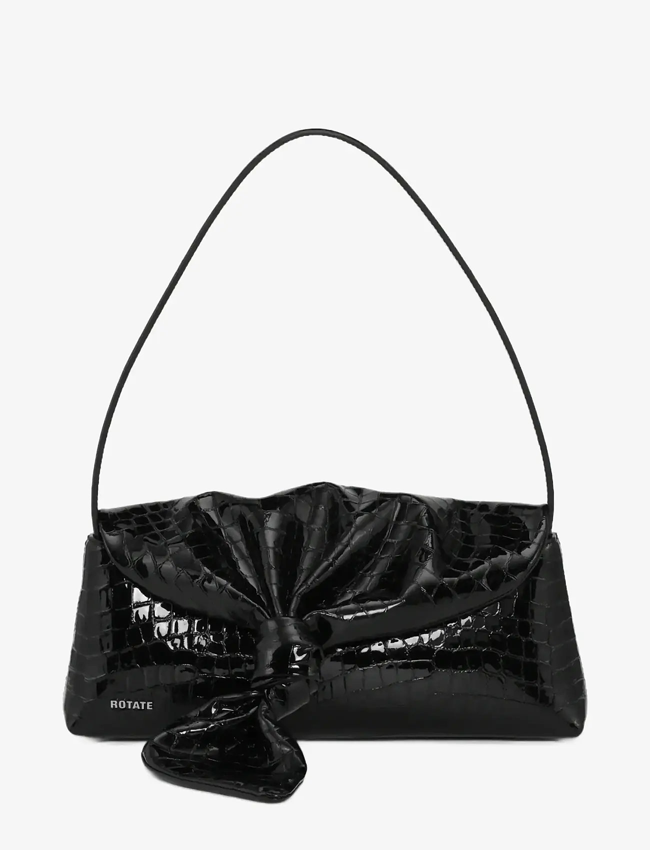 ROTATE - CROCO KNOT SCARF BAG - særlige begivenheder - black - 0