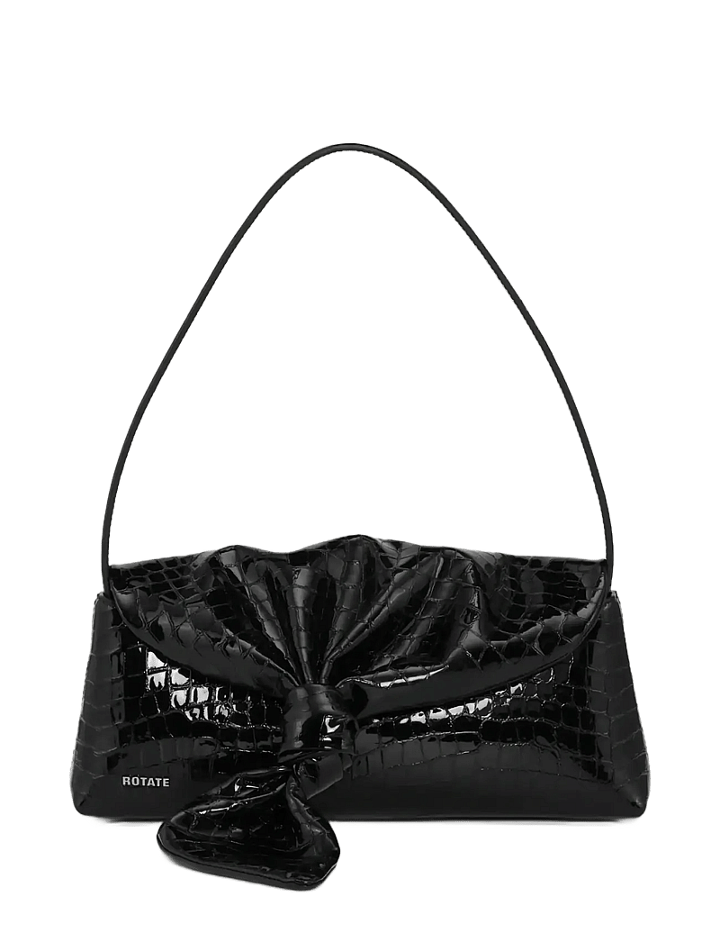 ROTATE - CROCO KNOT SCARF BAG - særlige begivenheder - black - 0