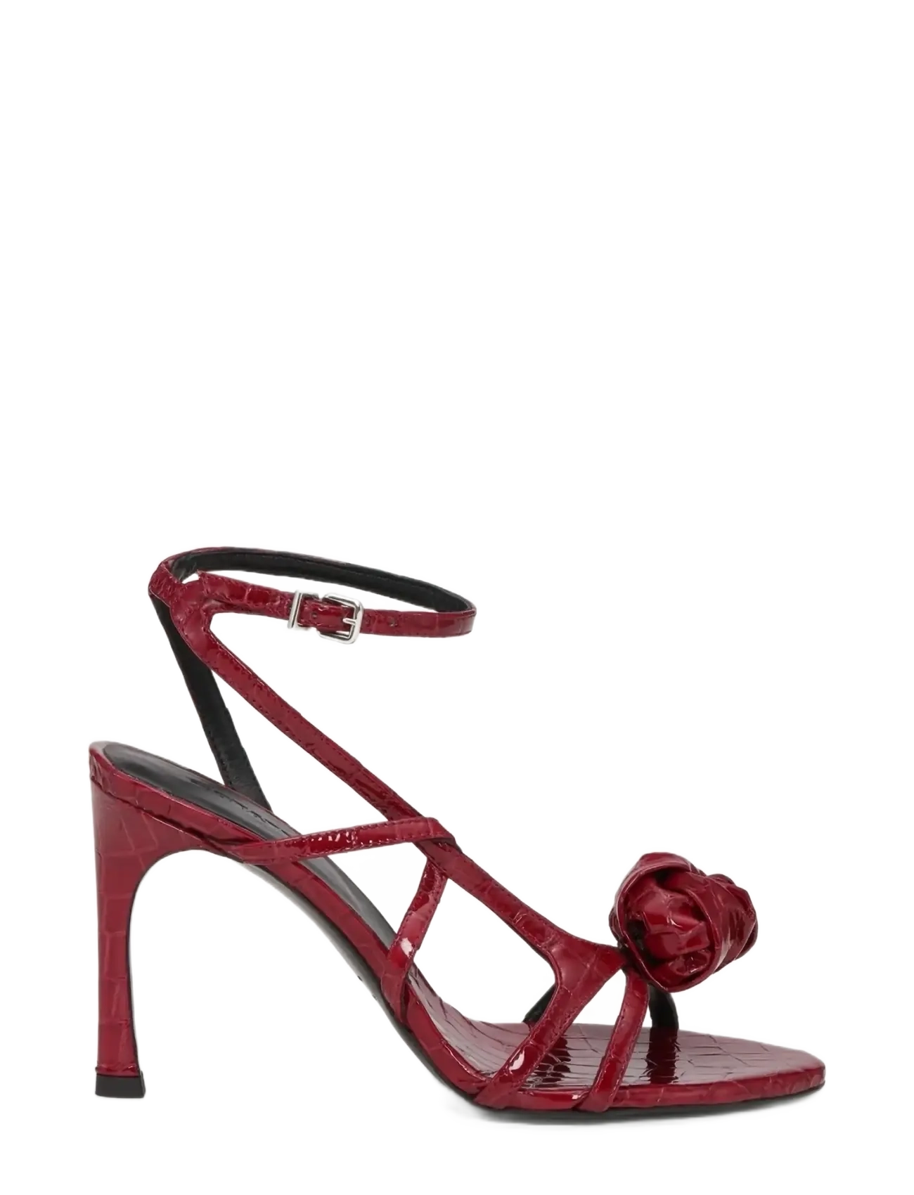 ROTATE Sandal Patent Croc, 41, Heels, Burgunderrot - Heeled Sandals, Frauen