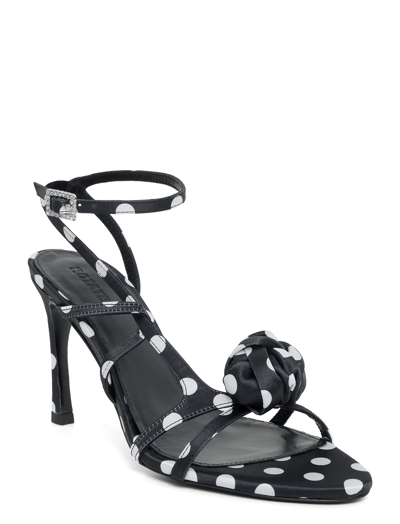 SANDAL POLKA SATIN - 1000 BLACK COMB.