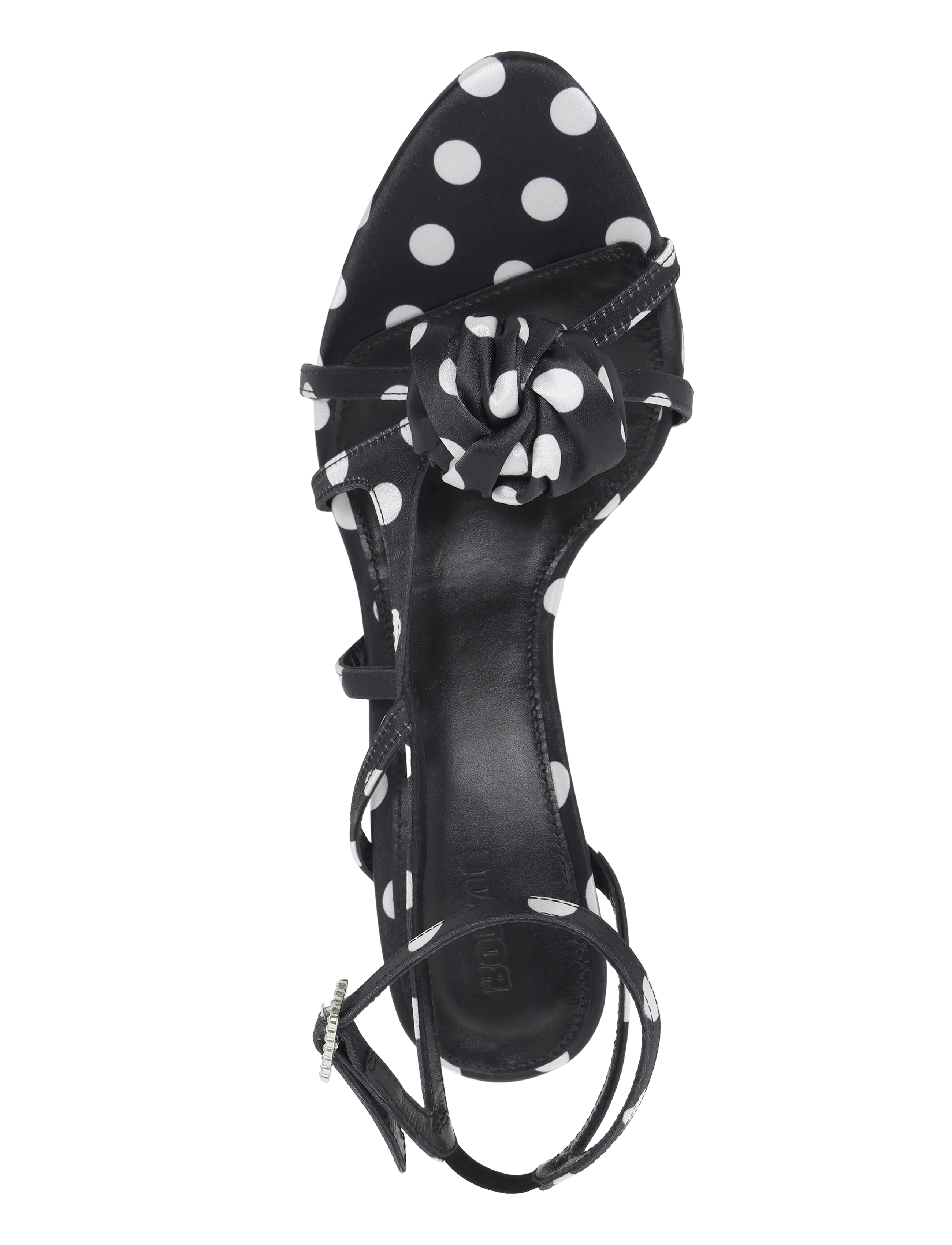 ROTATE - SANDAL POLKA SATIN - kontsaga sandaalid - 1000 black comb. - 3