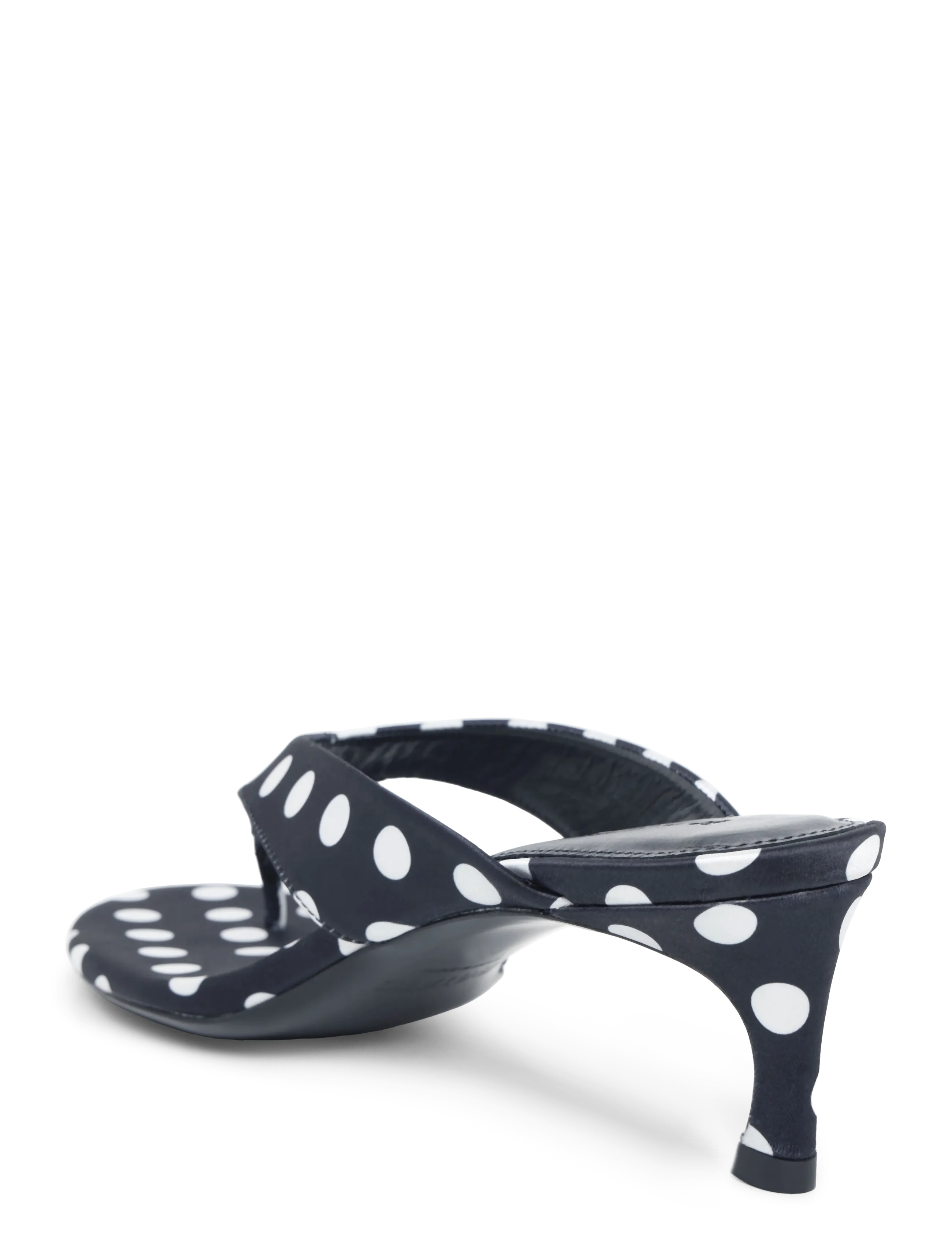 Kitten Heel Satin Mule 2