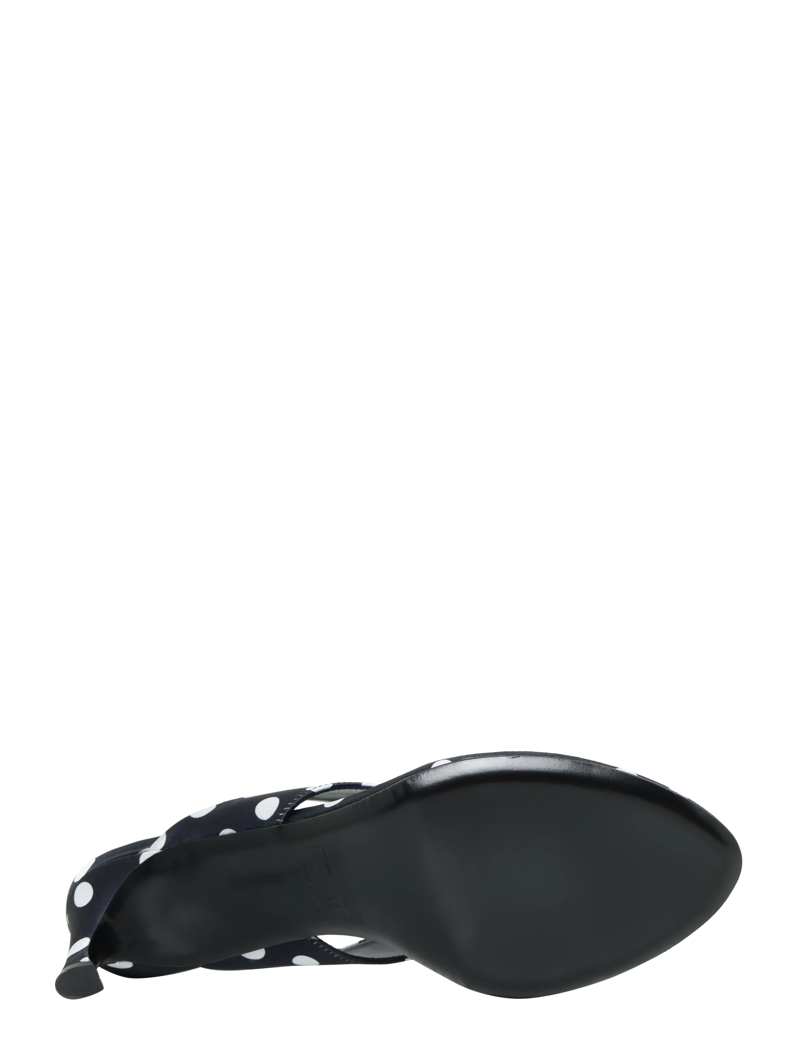 ROTATE - KITTEN HEEL SATIN MULE - 1000 black comb. - 4