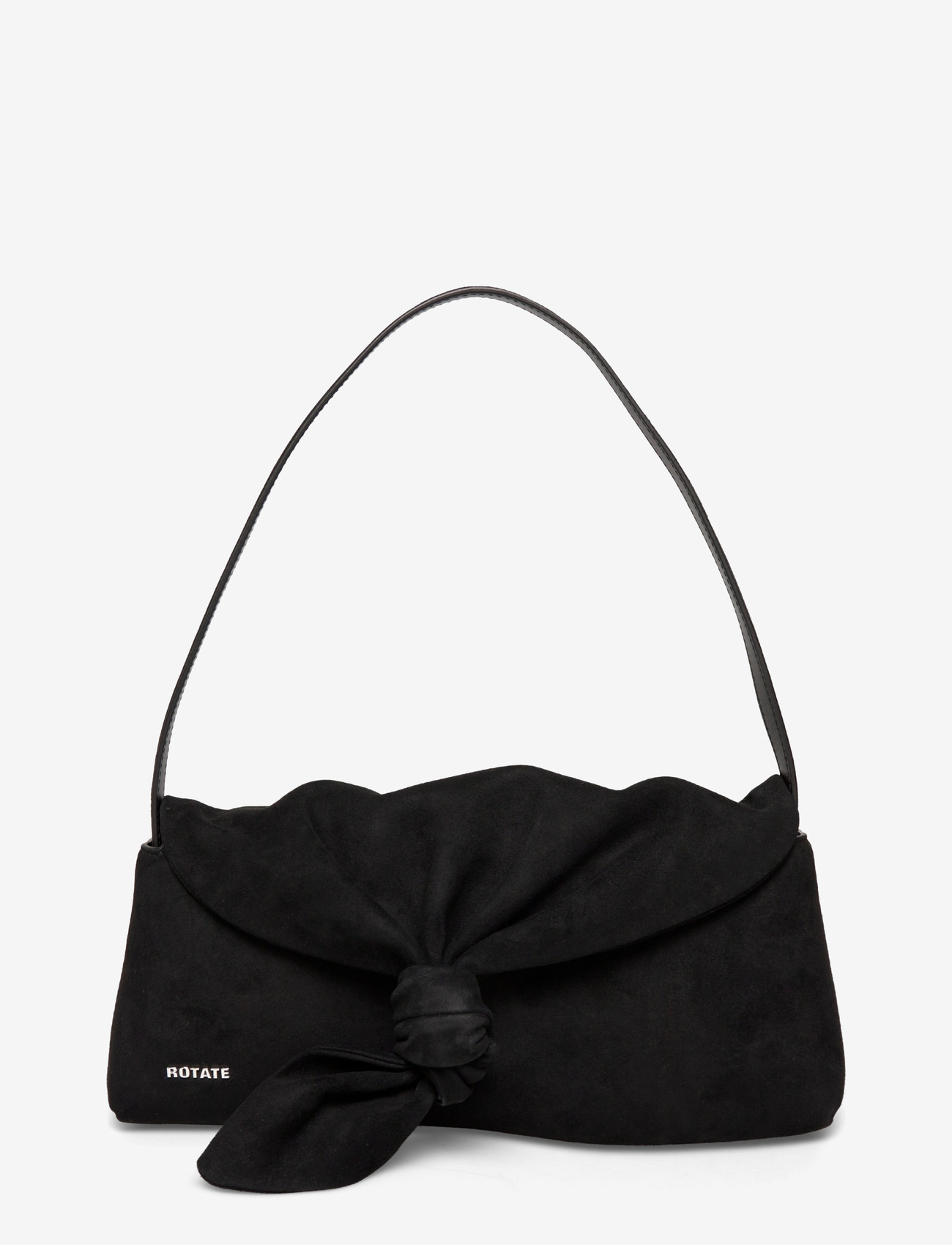 ROTATE - SUEDE KNOT SCARF BAG - særlige begivenheder - black - 0