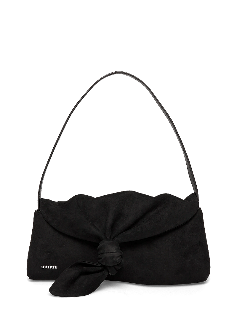 ROTATE - SUEDE KNOT SCARF BAG - særlige begivenheder - black - 0