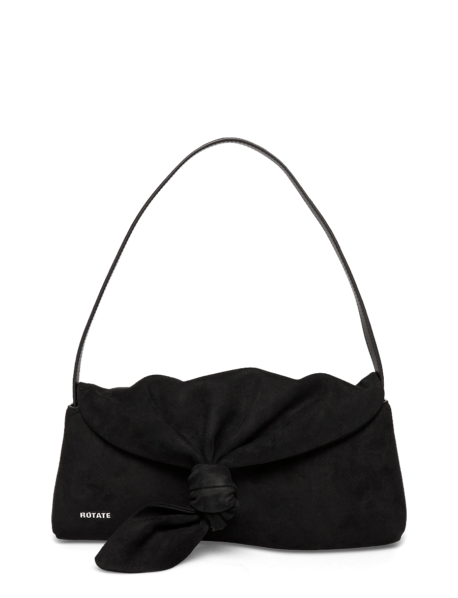 ROTATE - SUEDE KNOT SCARF BAG - besondere anlässe - black - 0