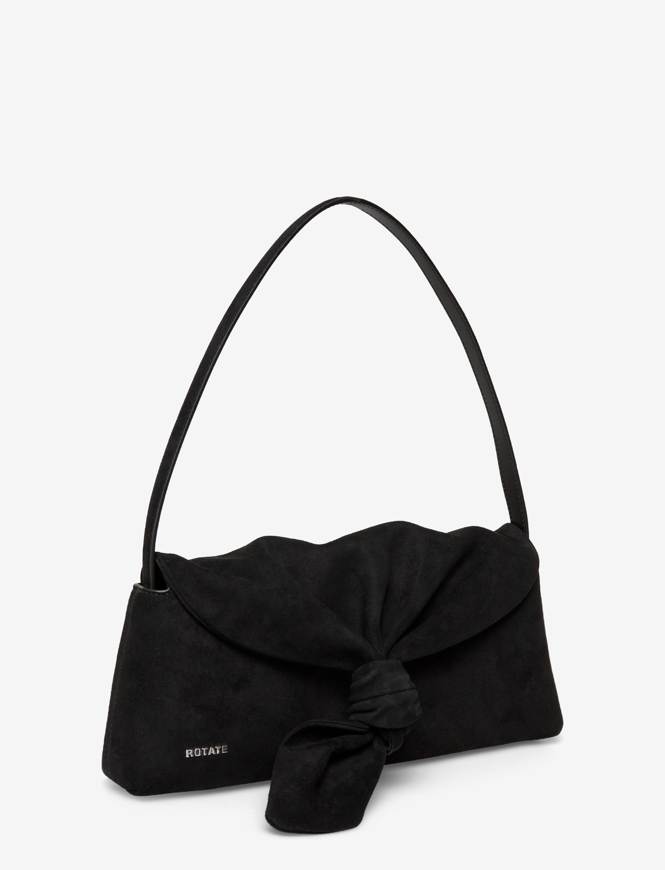 ROTATE - SUEDE KNOT SCARF BAG - særlige begivenheder - black - 2
