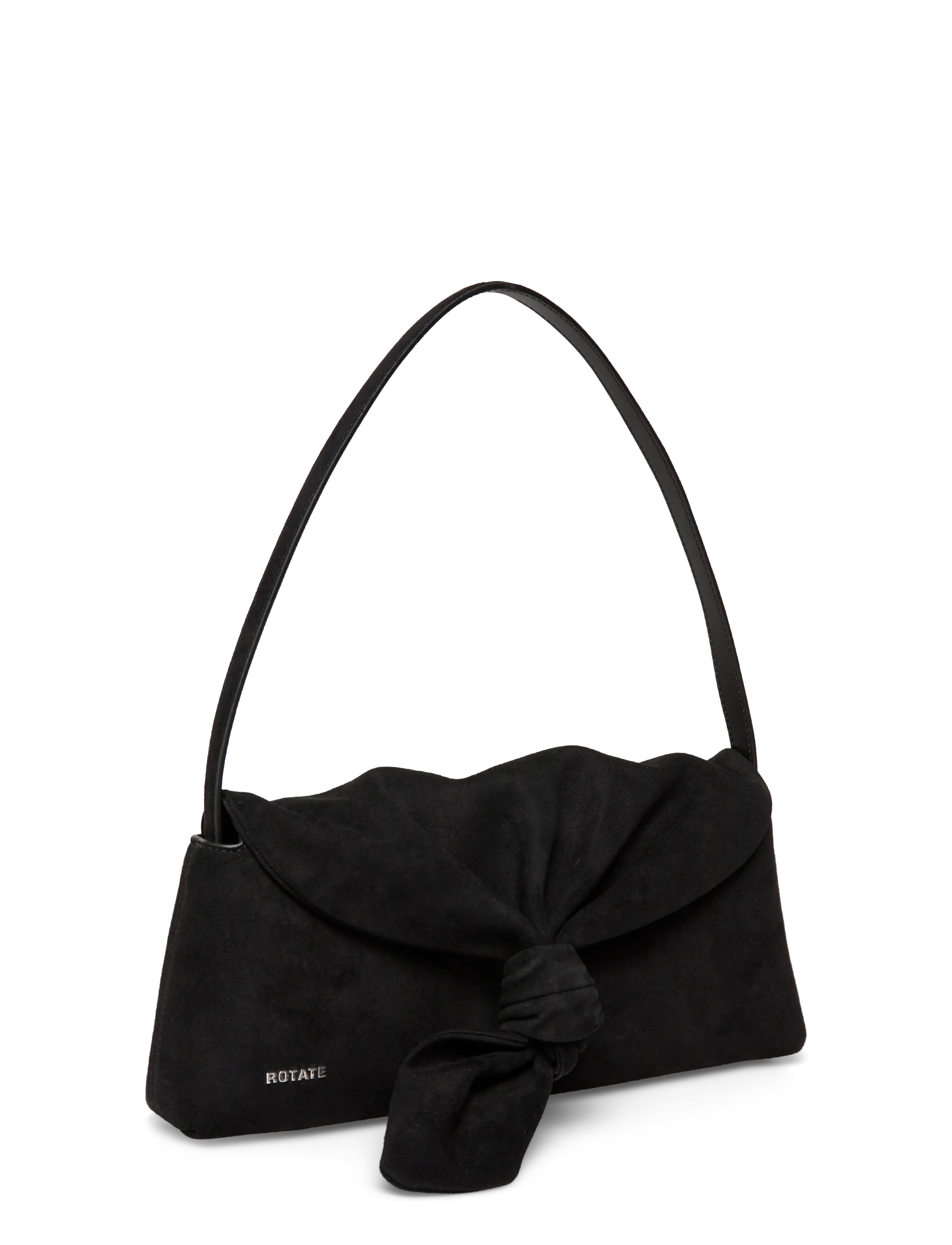 ROTATE - SUEDE KNOT SCARF BAG - besondere anlässe - black - 2
