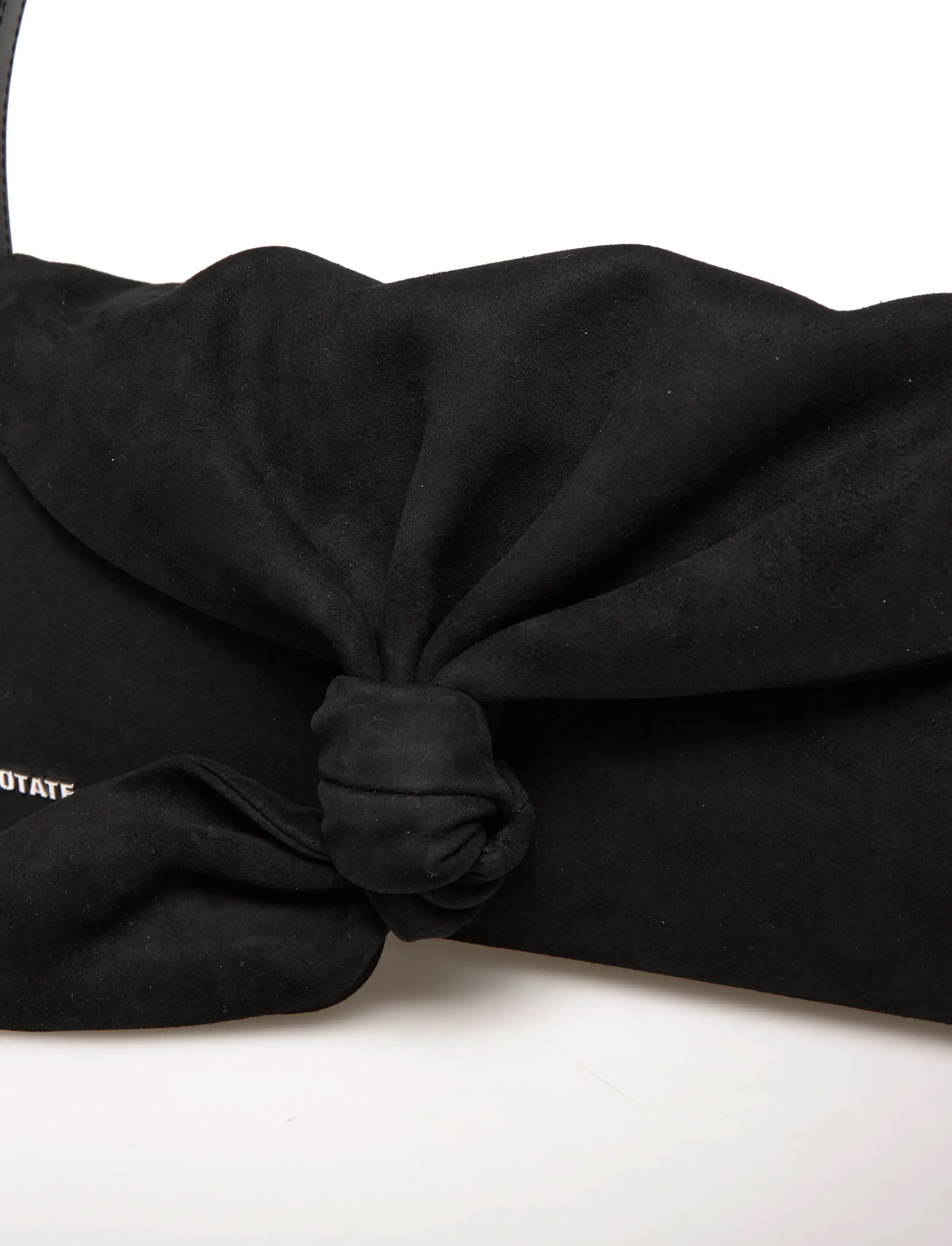 ROTATE - SUEDE KNOT SCARF BAG - besondere anlässe - black - 4