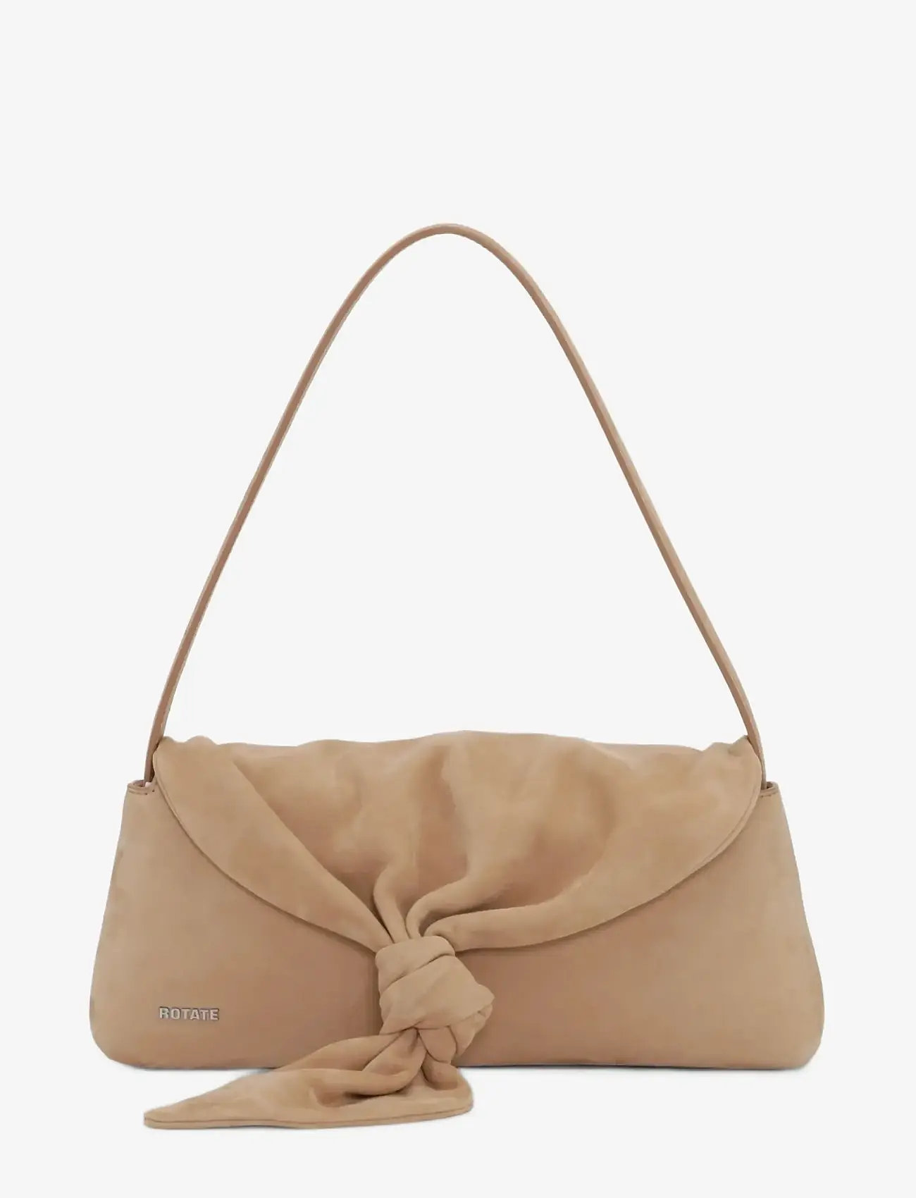 ROTATE - SUEDE KNOT SCARF BAG - særlige begivenheder - beige - 0