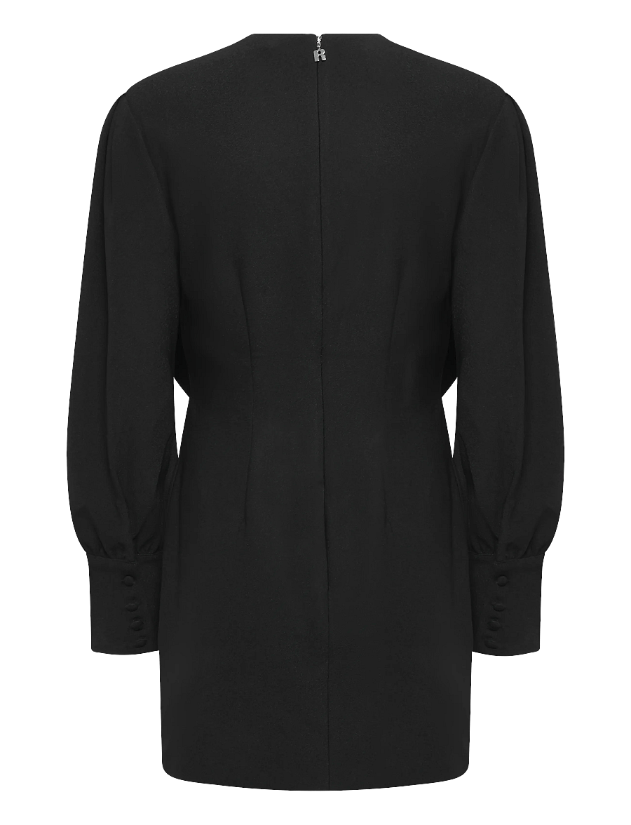 ROTATE - MINI DRAPED BOW DRESS - cocktailkjoler - black - 1