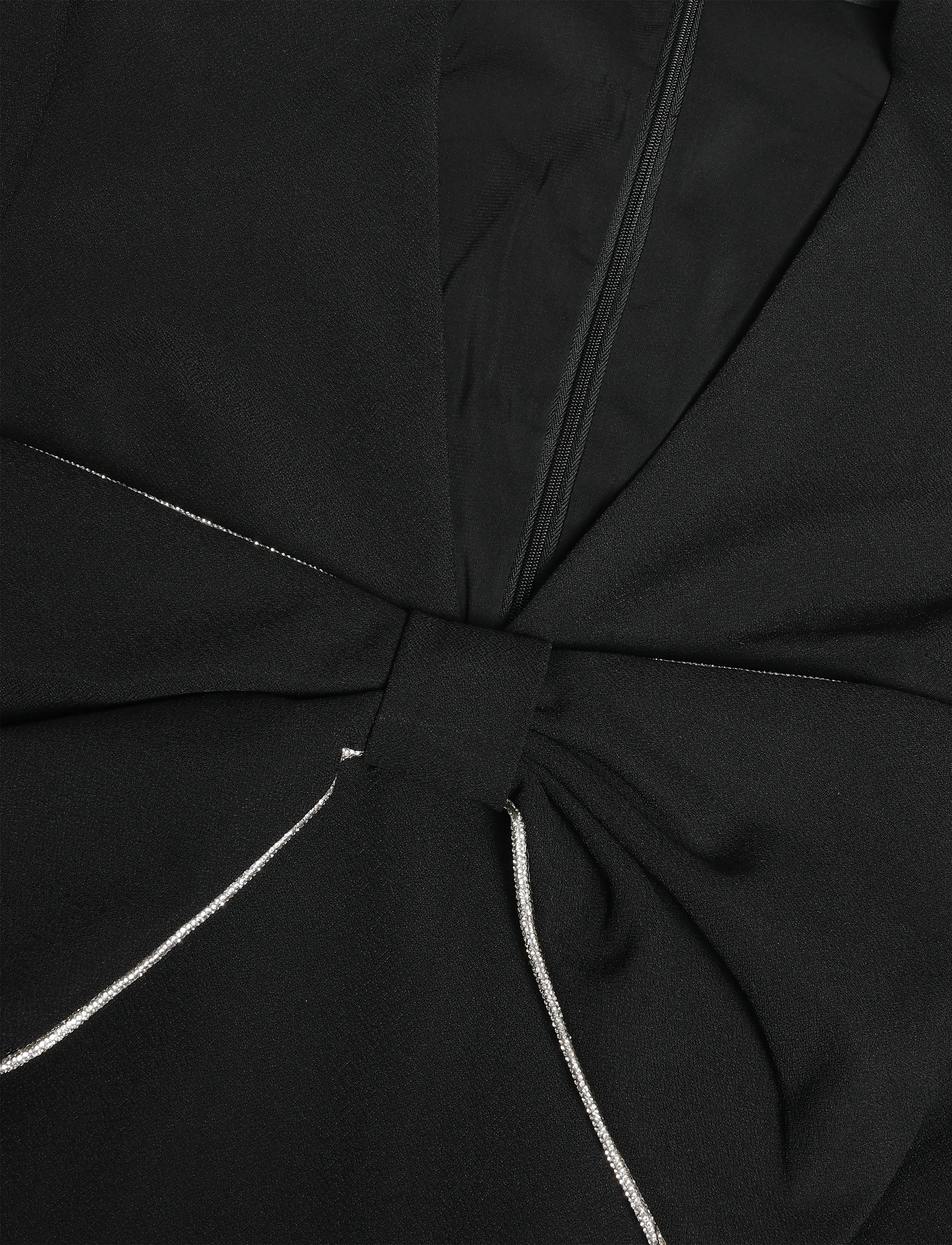 ROTATE - MINI DRAPED BOW DRESS - black - 2