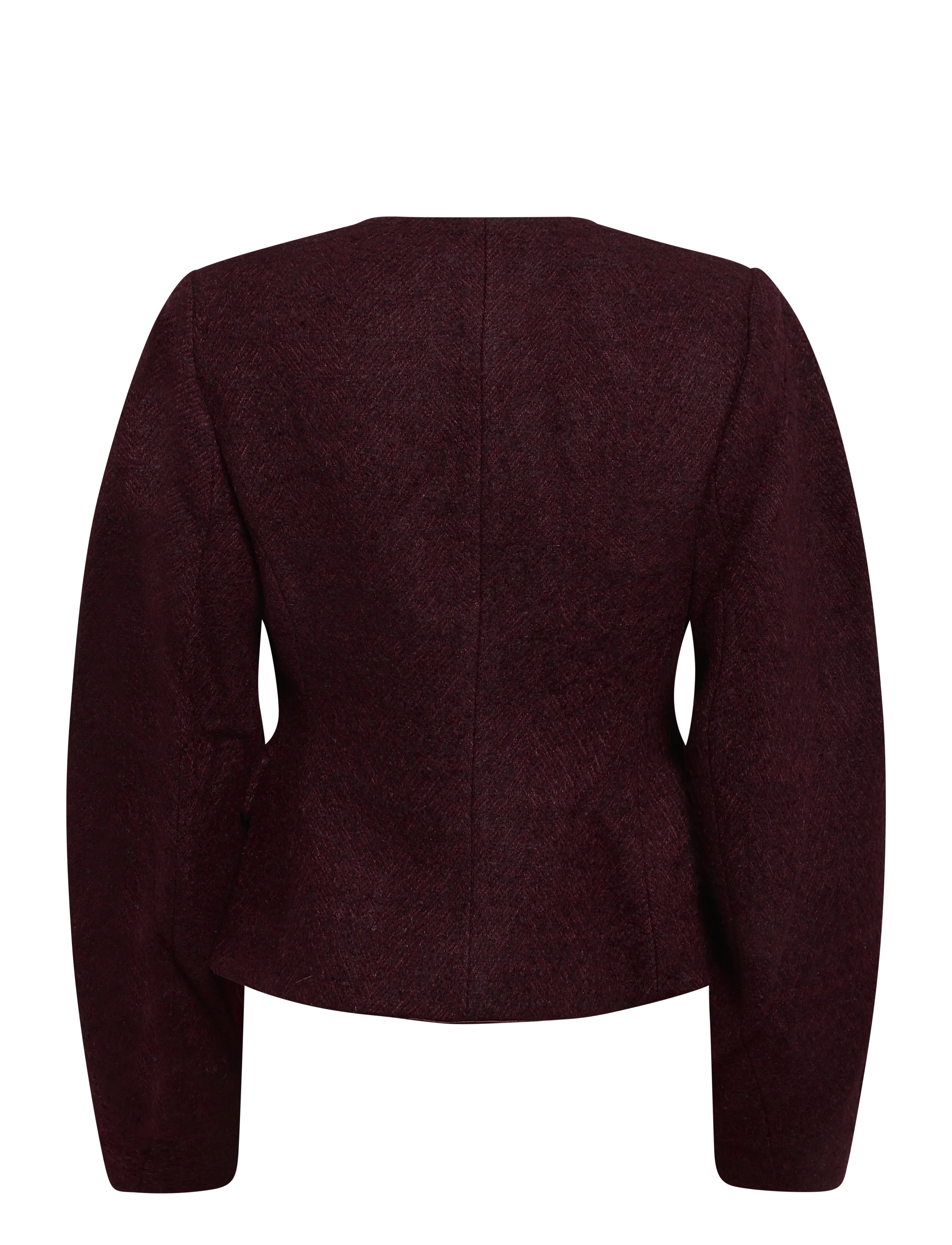 ROTATE - COCOON SLEEVED JACKET - zinfandel comb. - 1