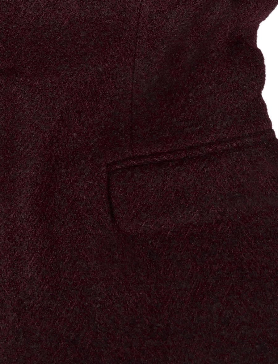 ROTATE - COCOON SLEEVED JACKET - zinfandel comb. - 3