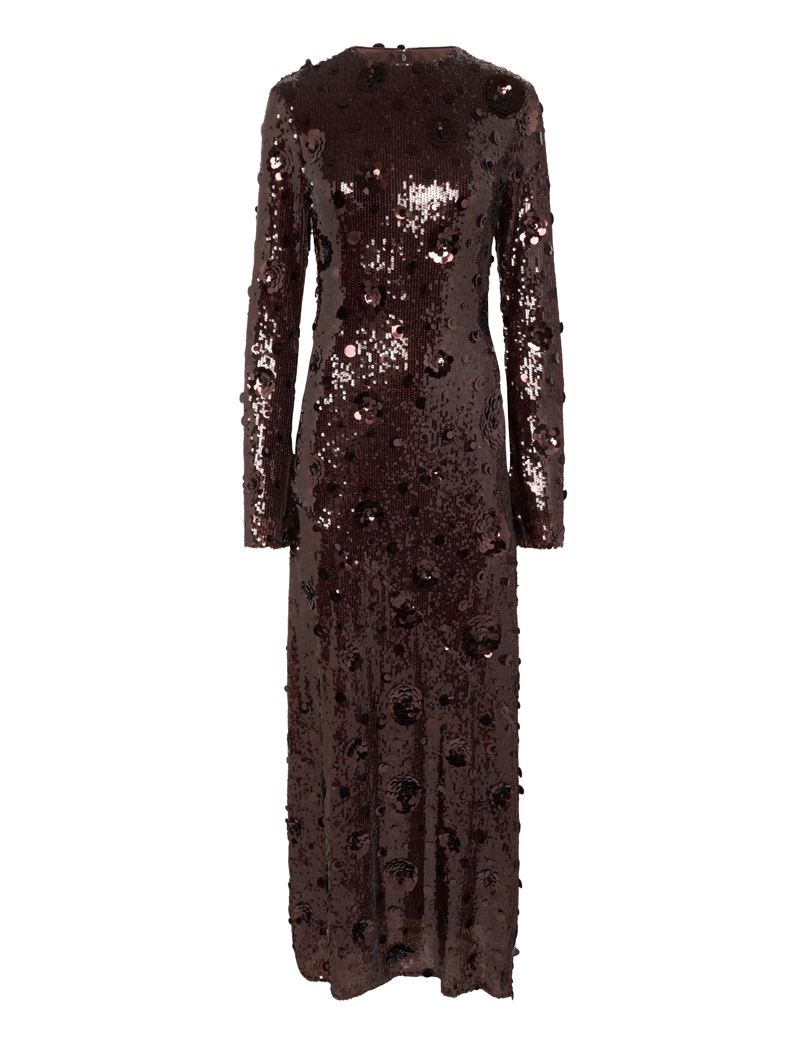 ROTATE SEQUINS MAXI DRESS - Nordischer Stil - CHICORY COFFEE / brown