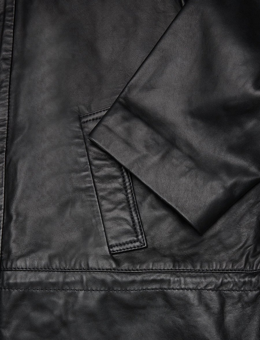 ROTATE - PEPLUM LEATHER JACKET - lederjacken - black - 3
