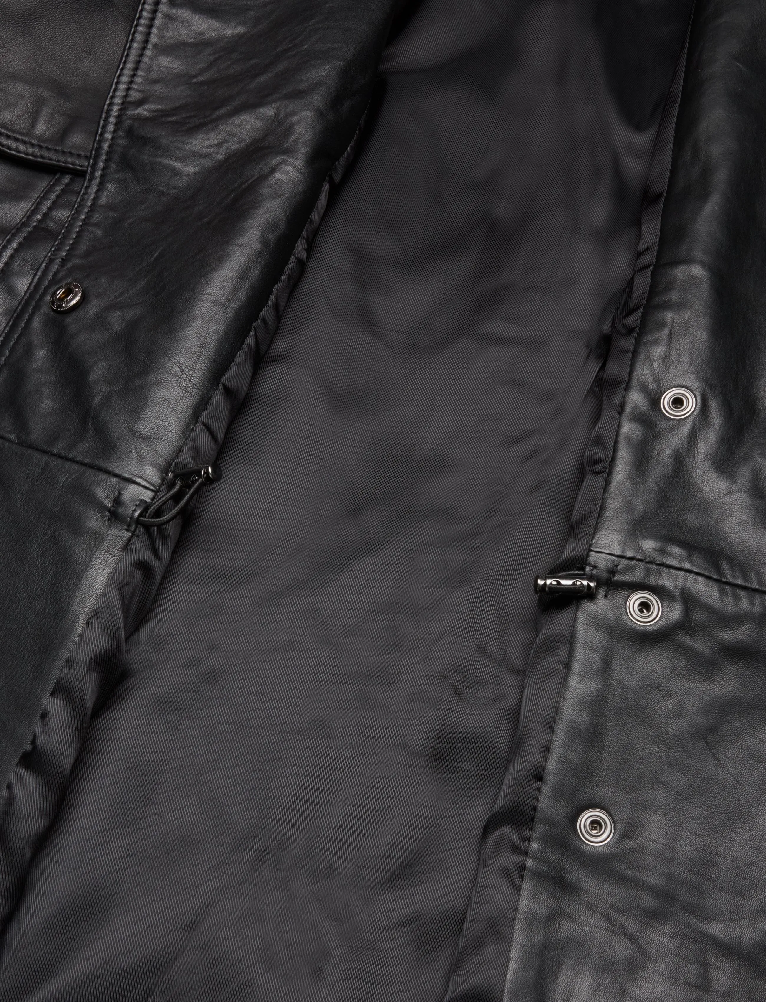 ROTATE - PEPLUM LEATHER JACKET - black - 4