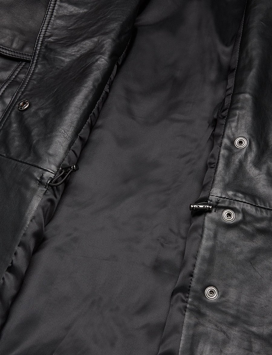 ROTATE - PEPLUM LEATHER JACKET - lederjacken - black - 4