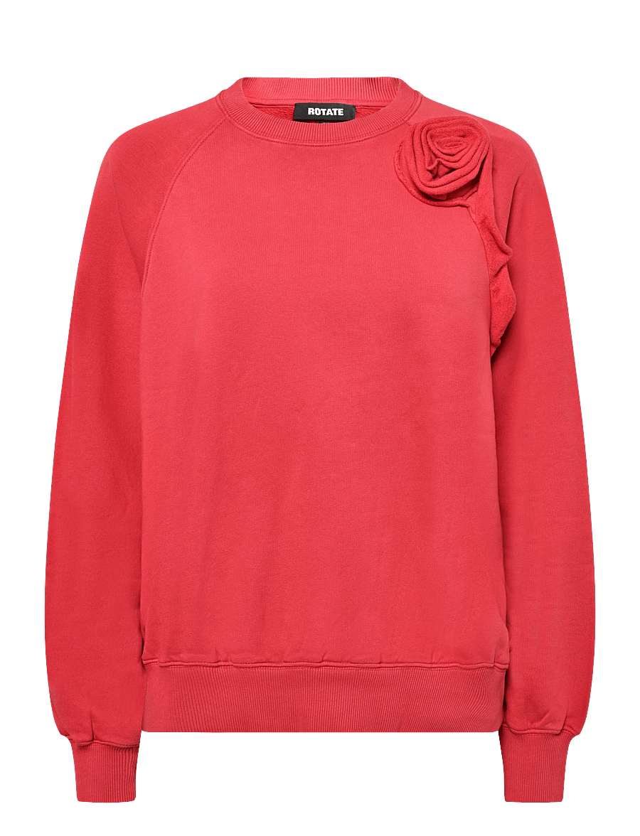 ROTATE - FLOWER SWEAT CREWNECK - special occasions - scooter red - 0