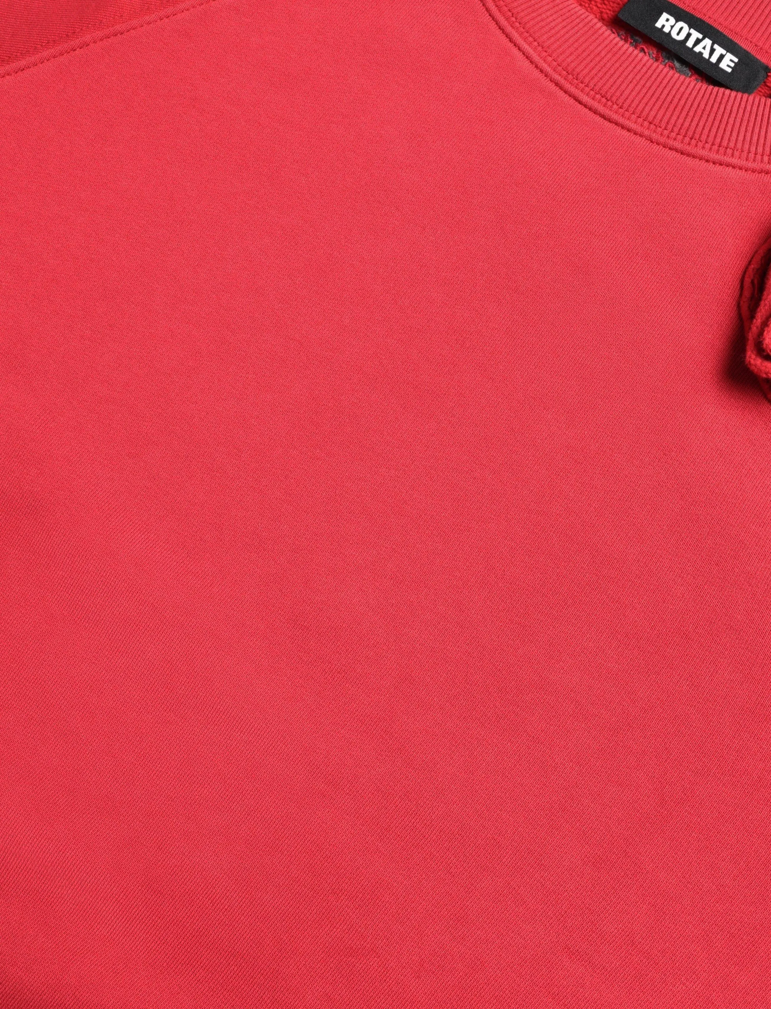 ROTATE - FLOWER SWEAT CREWNECK - scooter red - 2