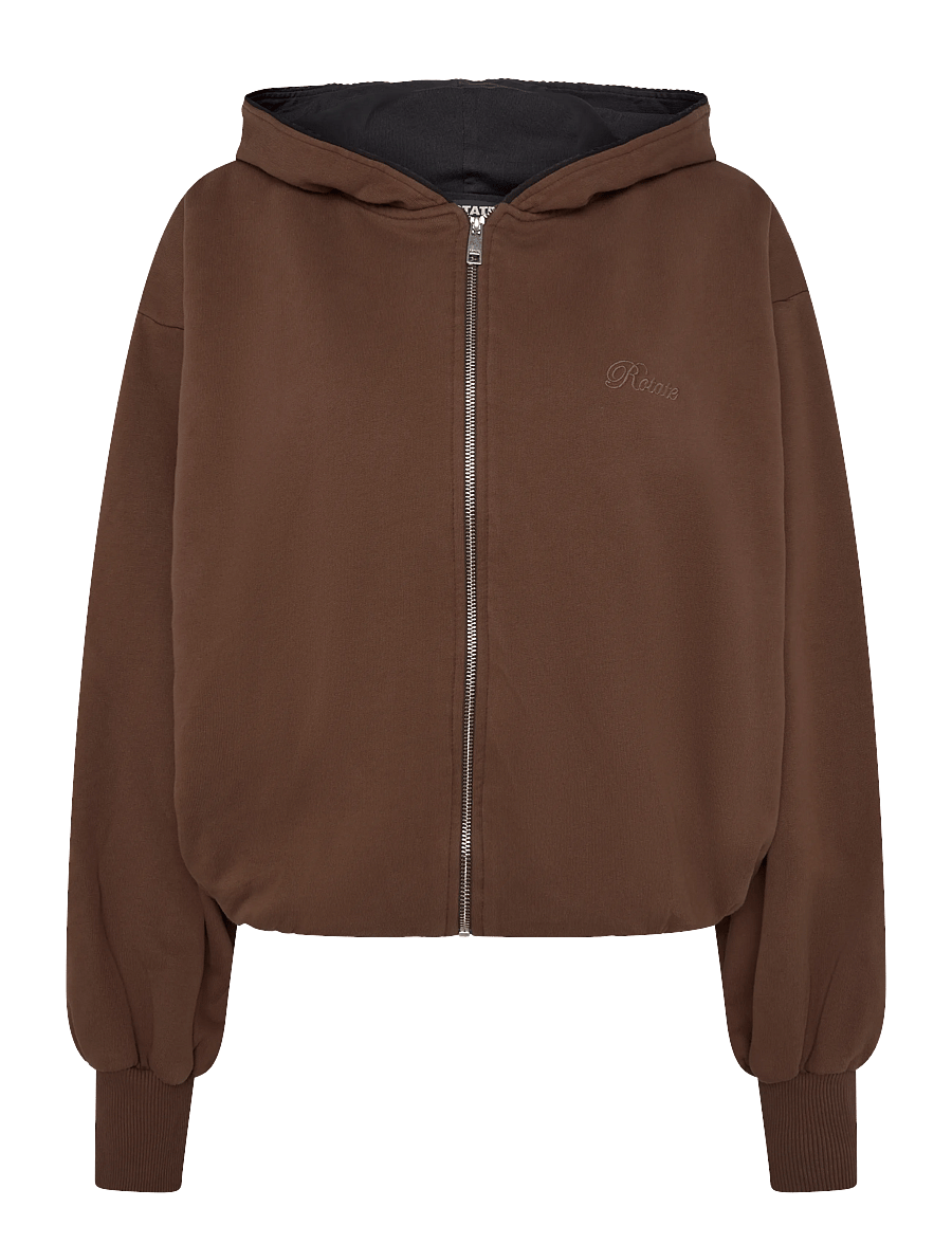 ROTATE - ZIP SWEAT HOODIE - hoodies - chestnut - 0