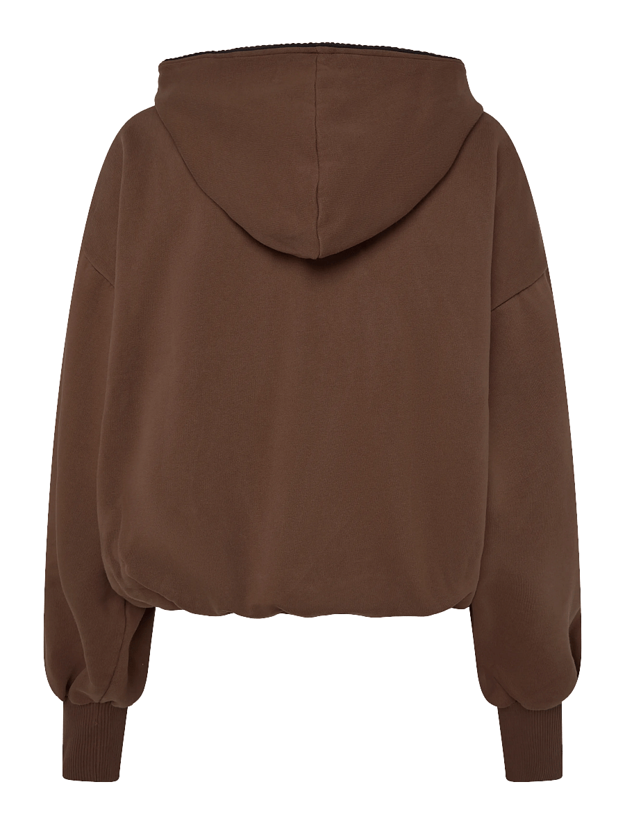 ROTATE - ZIP SWEAT HOODIE - hoodies - chestnut - 1