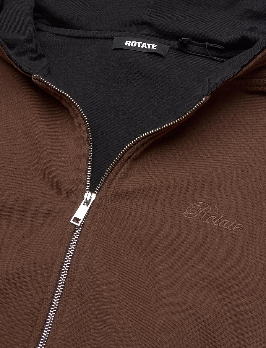 ROTATE - ZIP SWEAT HOODIE - hoodies - chestnut - 2