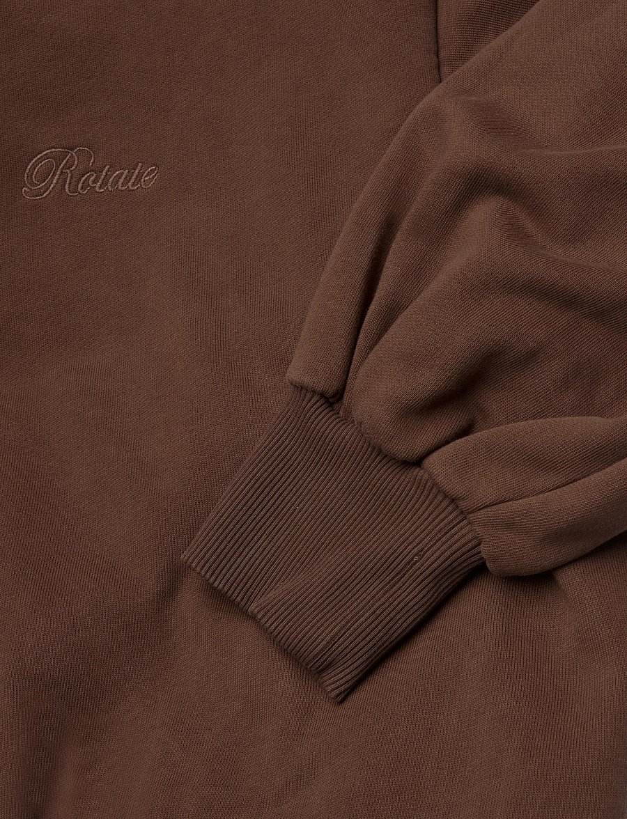 ROTATE - ZIP SWEAT HOODIE - hoodies - chestnut - 3