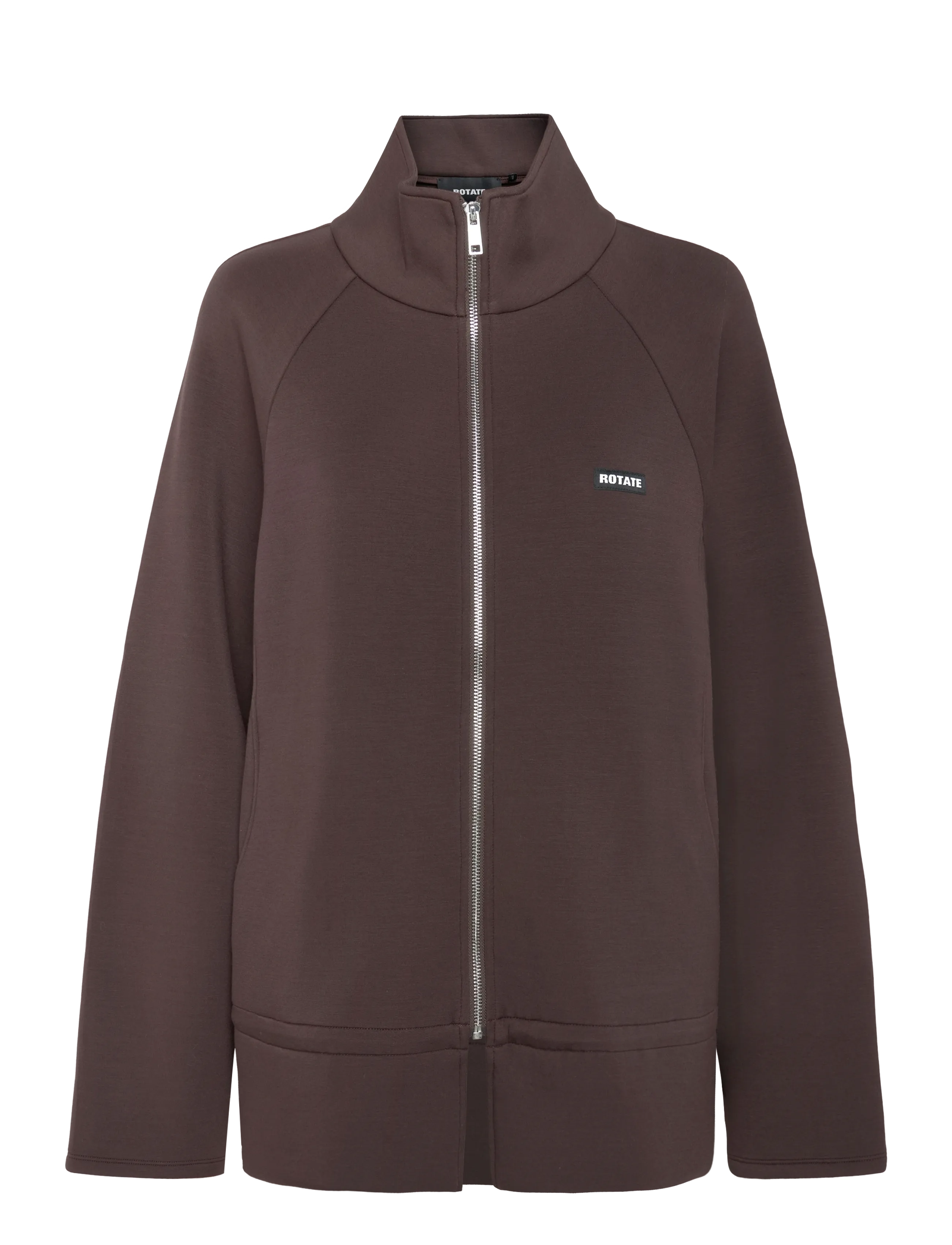 ROTATE SCUBA FULL ZIP JACKET - Jackets & Coats - CHICORY COFFEE / brown