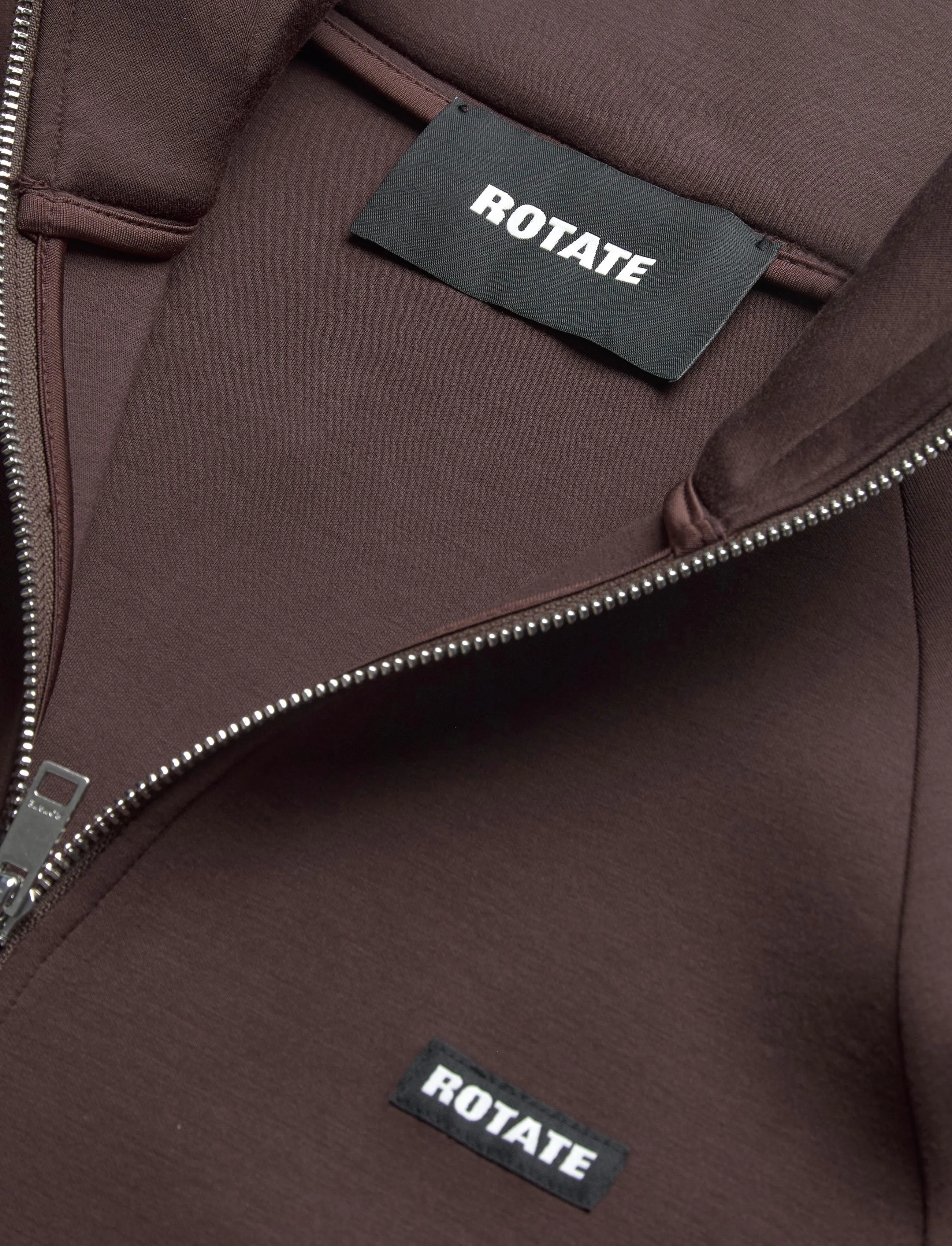 ROTATE - SCUBA FULL ZIP JACKET - chicory coffee - 2