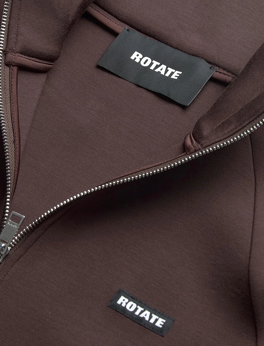 ROTATE - SCUBA FULL ZIP JACKET - Õhukesed jakid - chicory coffee - 2