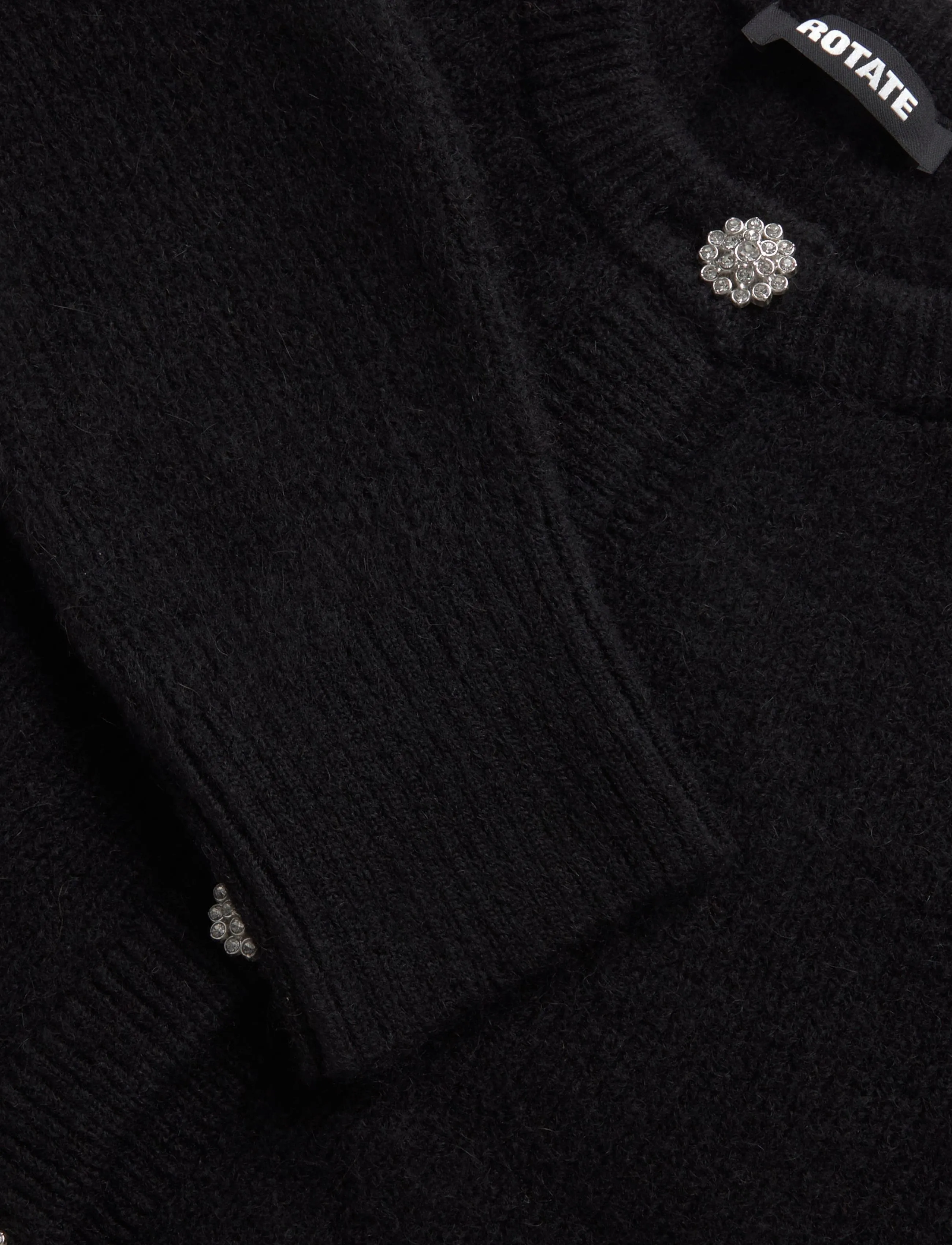 ROTATE - KNIT BIJOUX CARDIGAN - black - 2