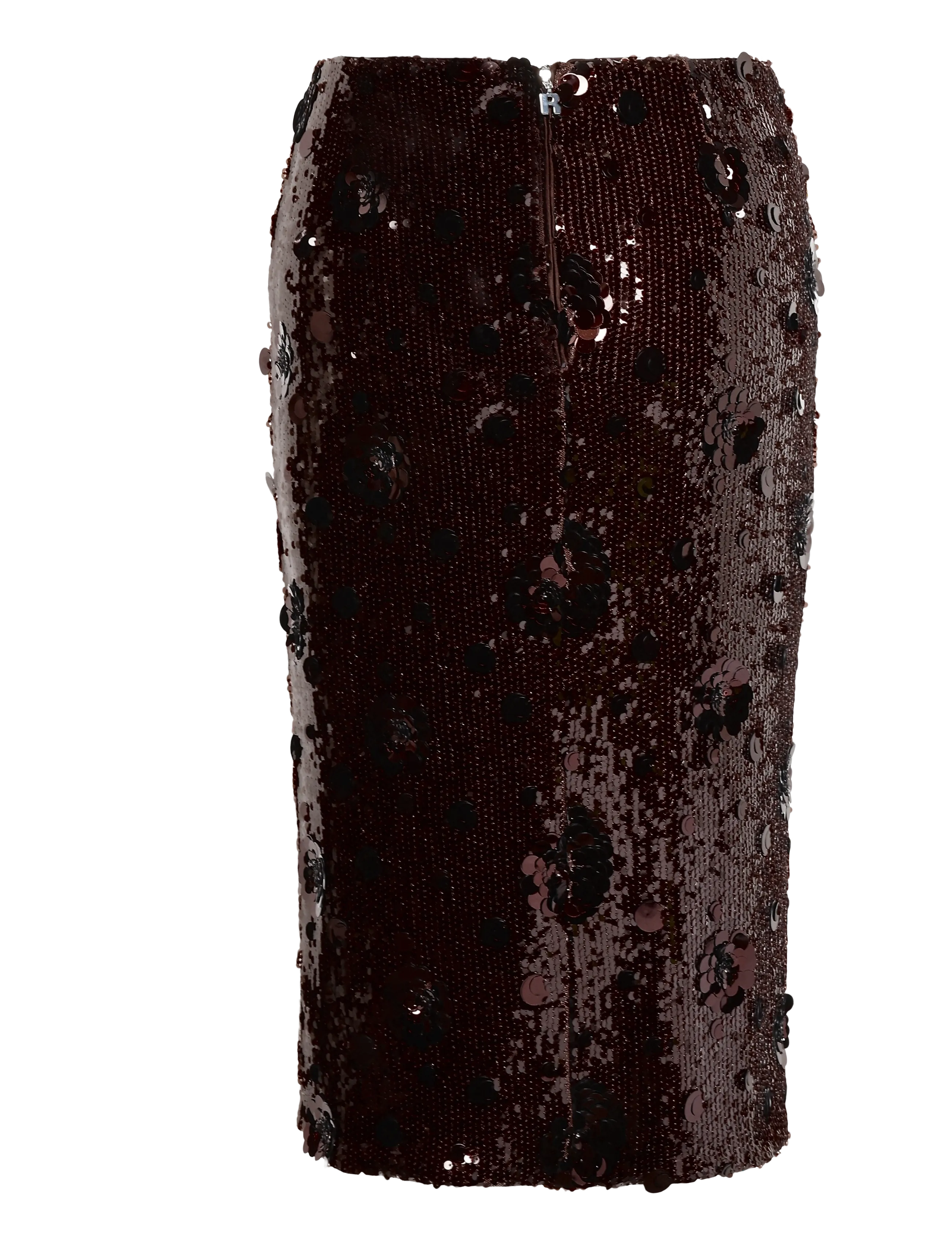 ROTATE - SEQUINS MIDI SKIRT - chicory coffee - 1