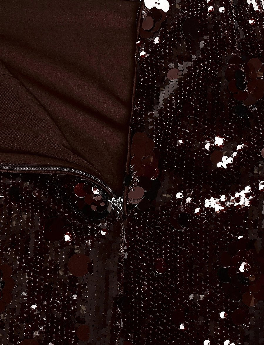 ROTATE - SEQUINS MIDI SKIRT - paillet nederdele - chicory coffee - 2