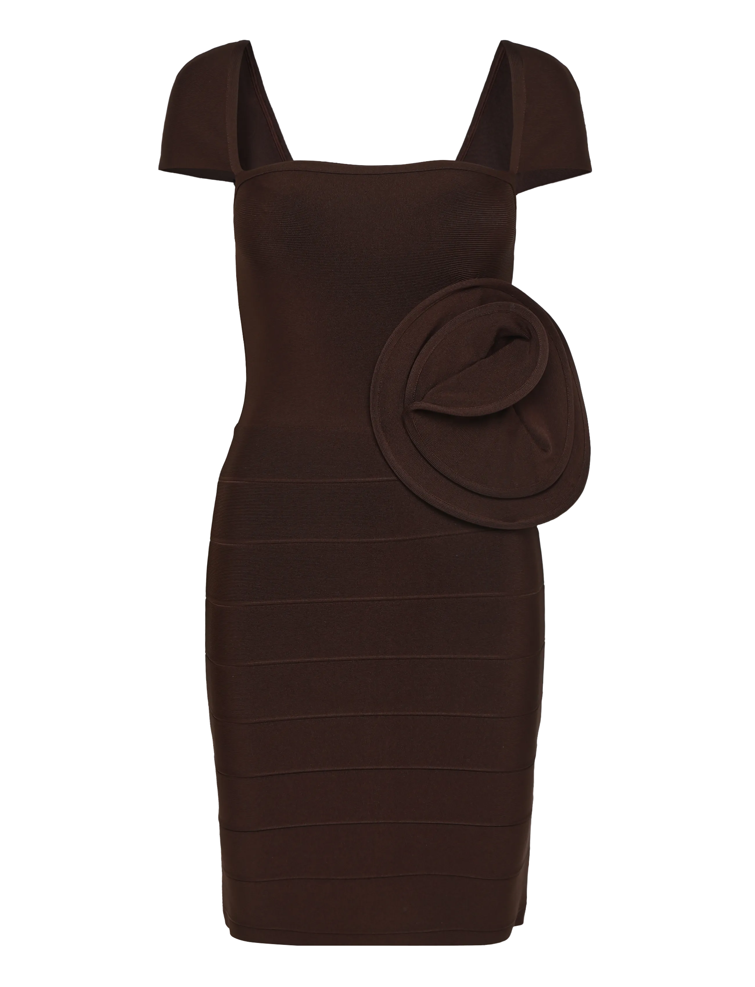 ROTATE Rose Cap Sleeve Mini Dress, 36, Dresses, Braun - Short Frauen
