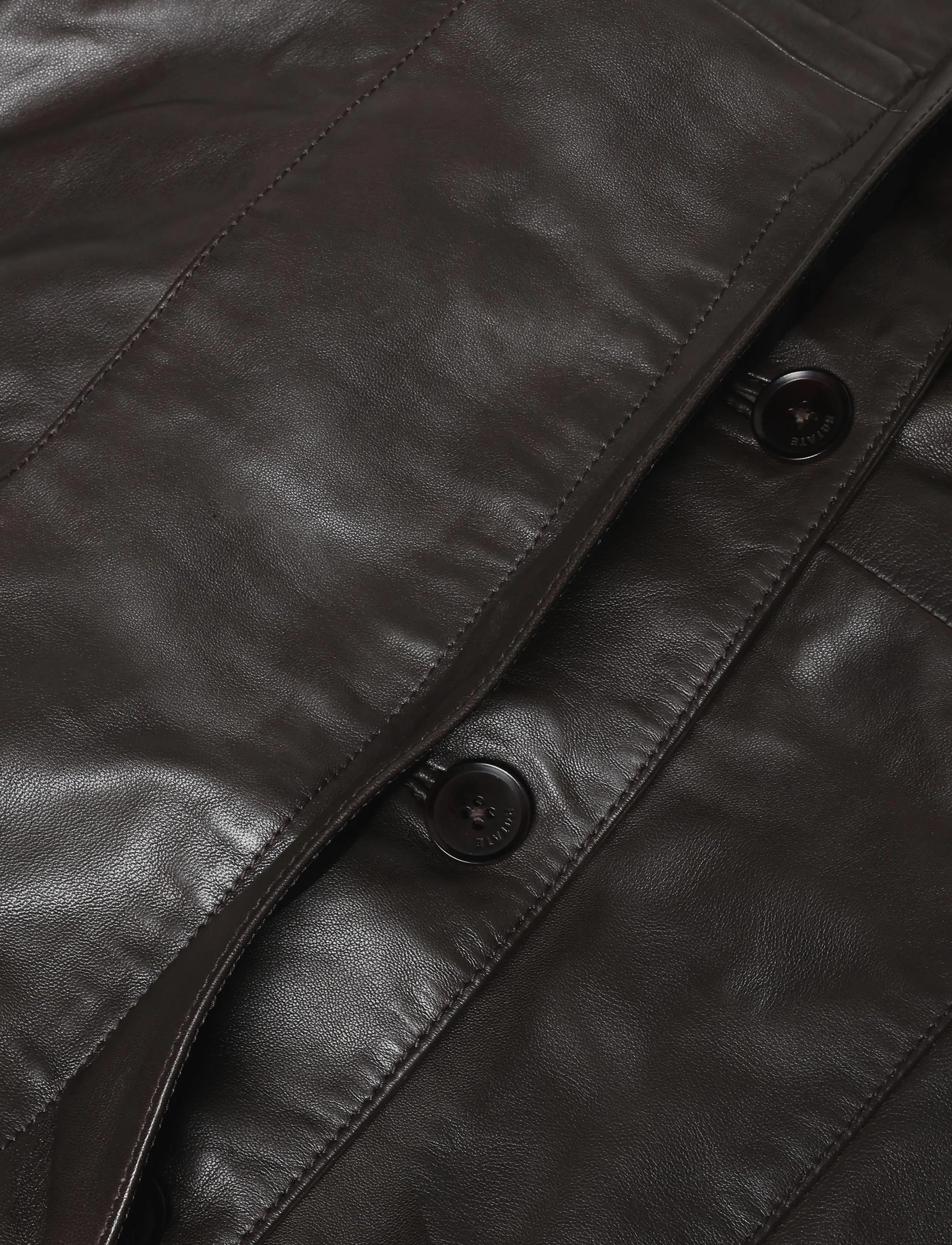 ROTATE - Leather Coat Faux Fur Collar - molÉ - 3