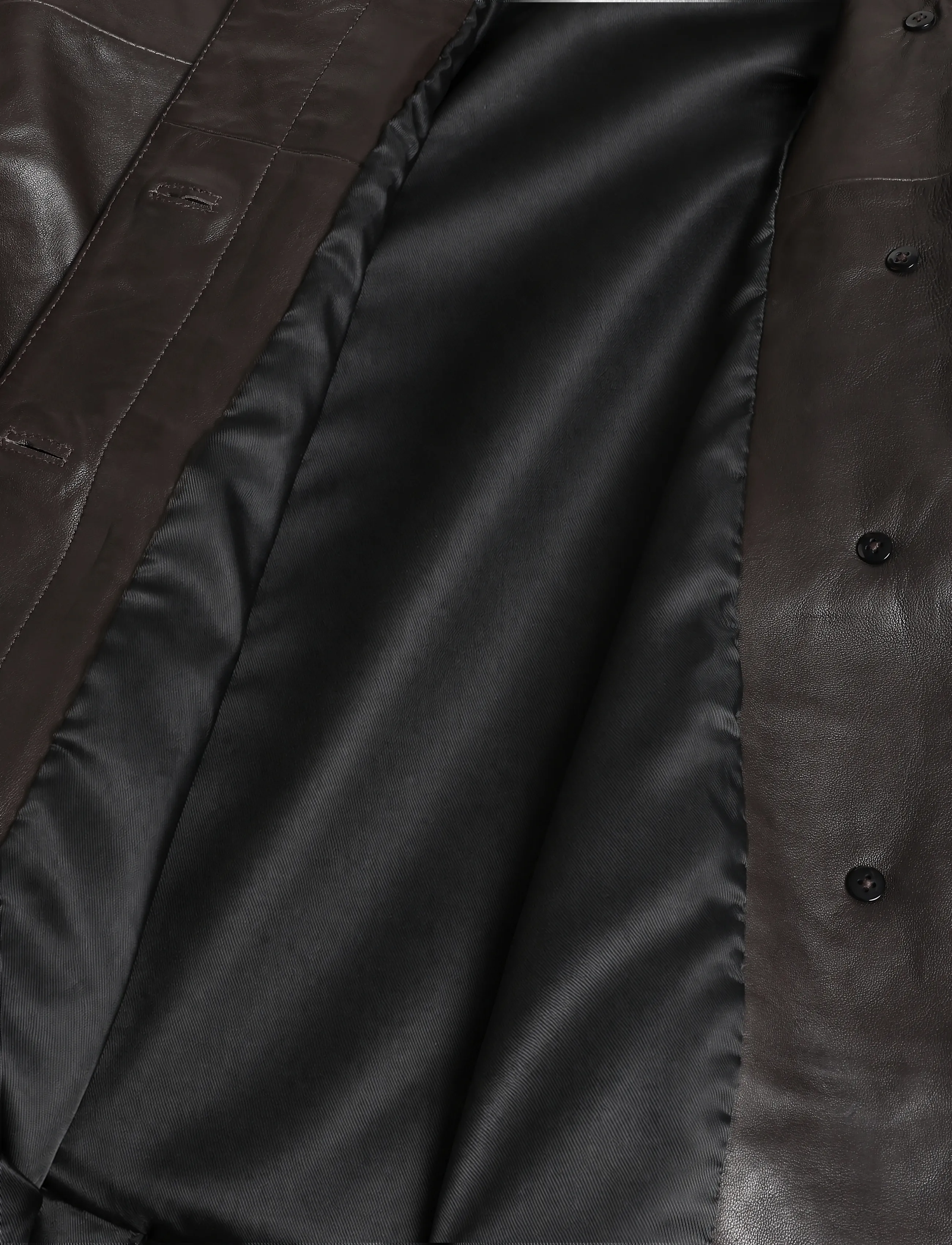 ROTATE - Leather Coat Faux Fur Collar - molÉ - 4