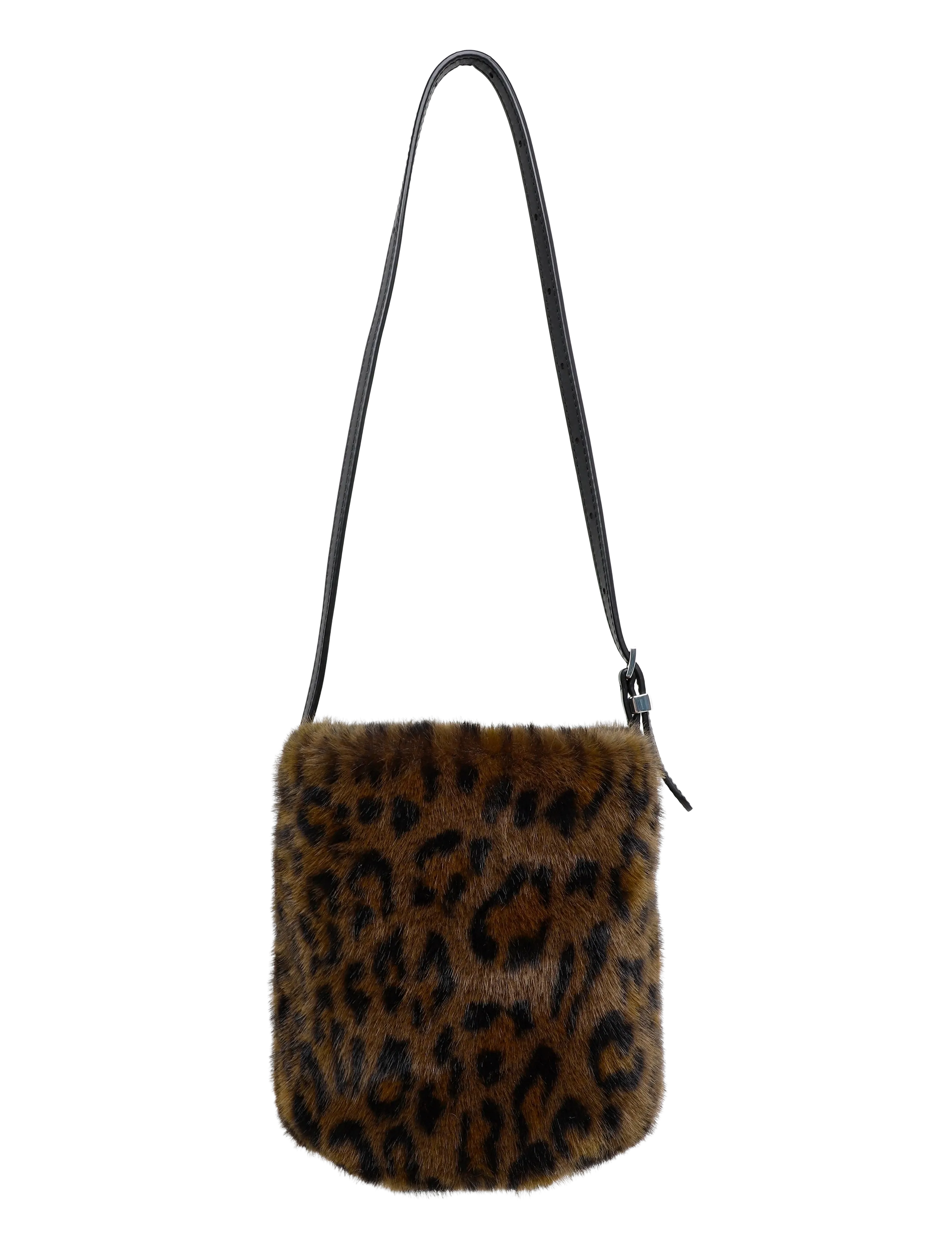 ROTATE - FAUX FUR BON BON BAG - special occasions - desert palm comb. - 1