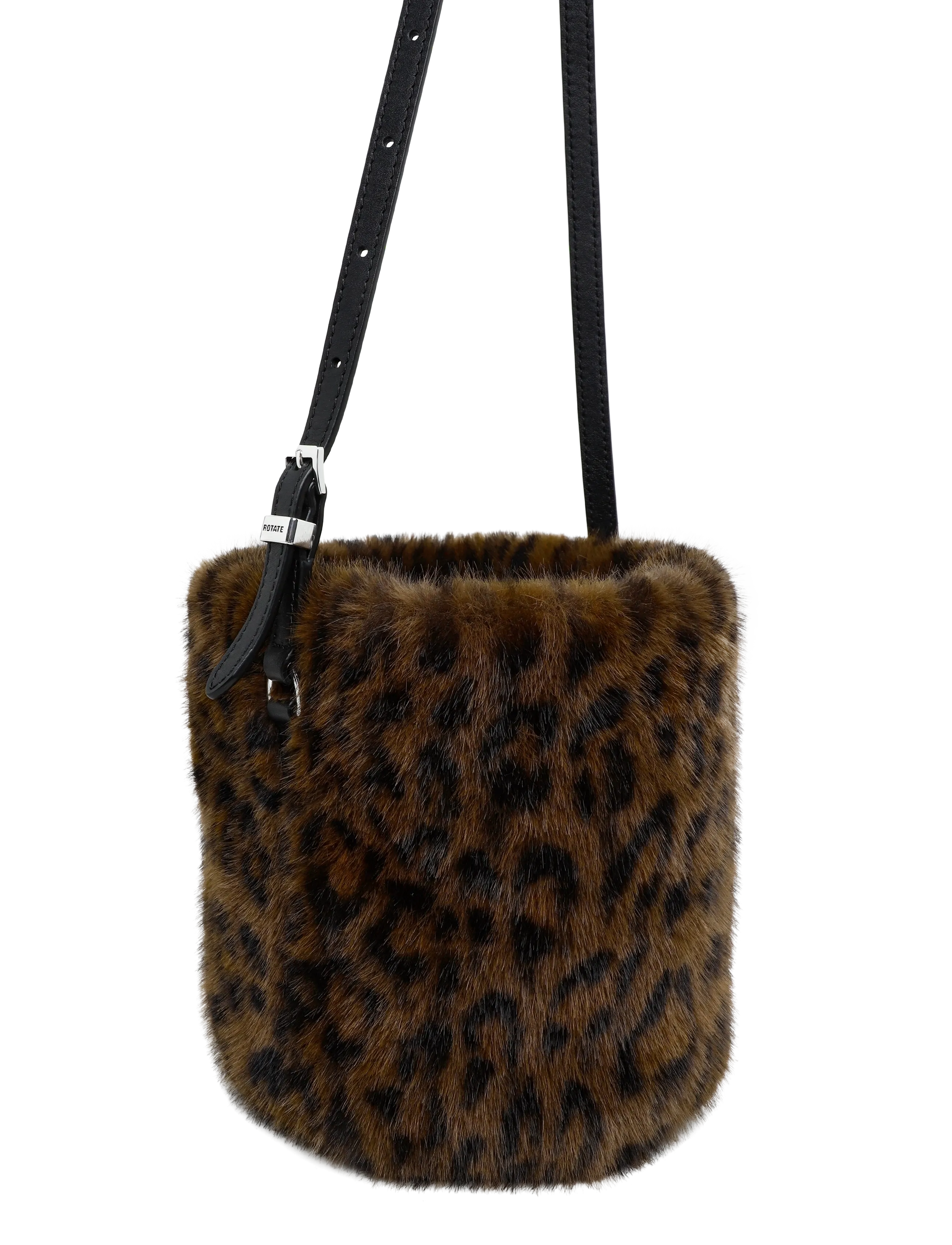 ROTATE - FAUX FUR BON BON BAG - special occasions - desert palm comb. - 2