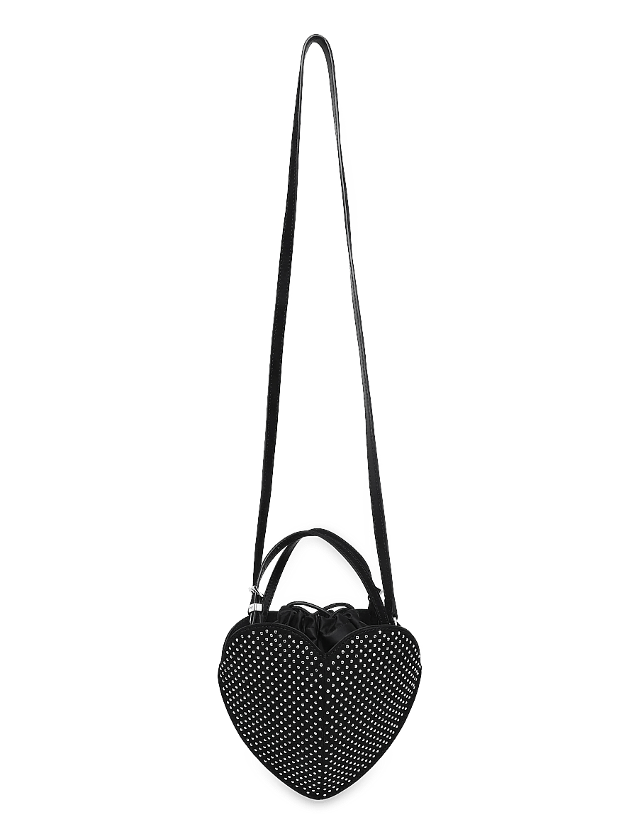 ROTATE - RHINESTONE HEART BAG - special occasions - 1000 black comb. - 1