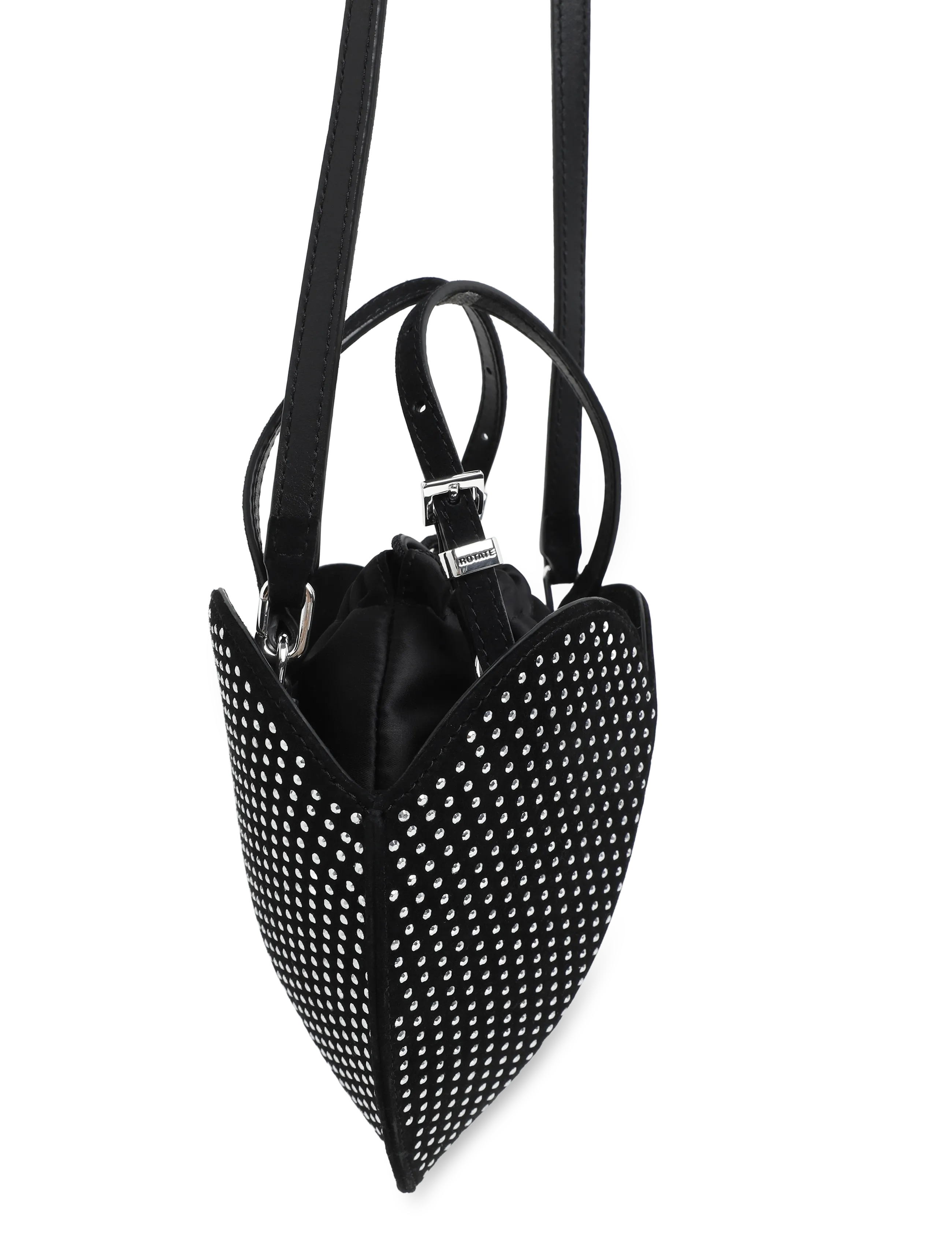 ROTATE - RHINESTONE HEART BAG - special occasions - 1000 black comb. - 3