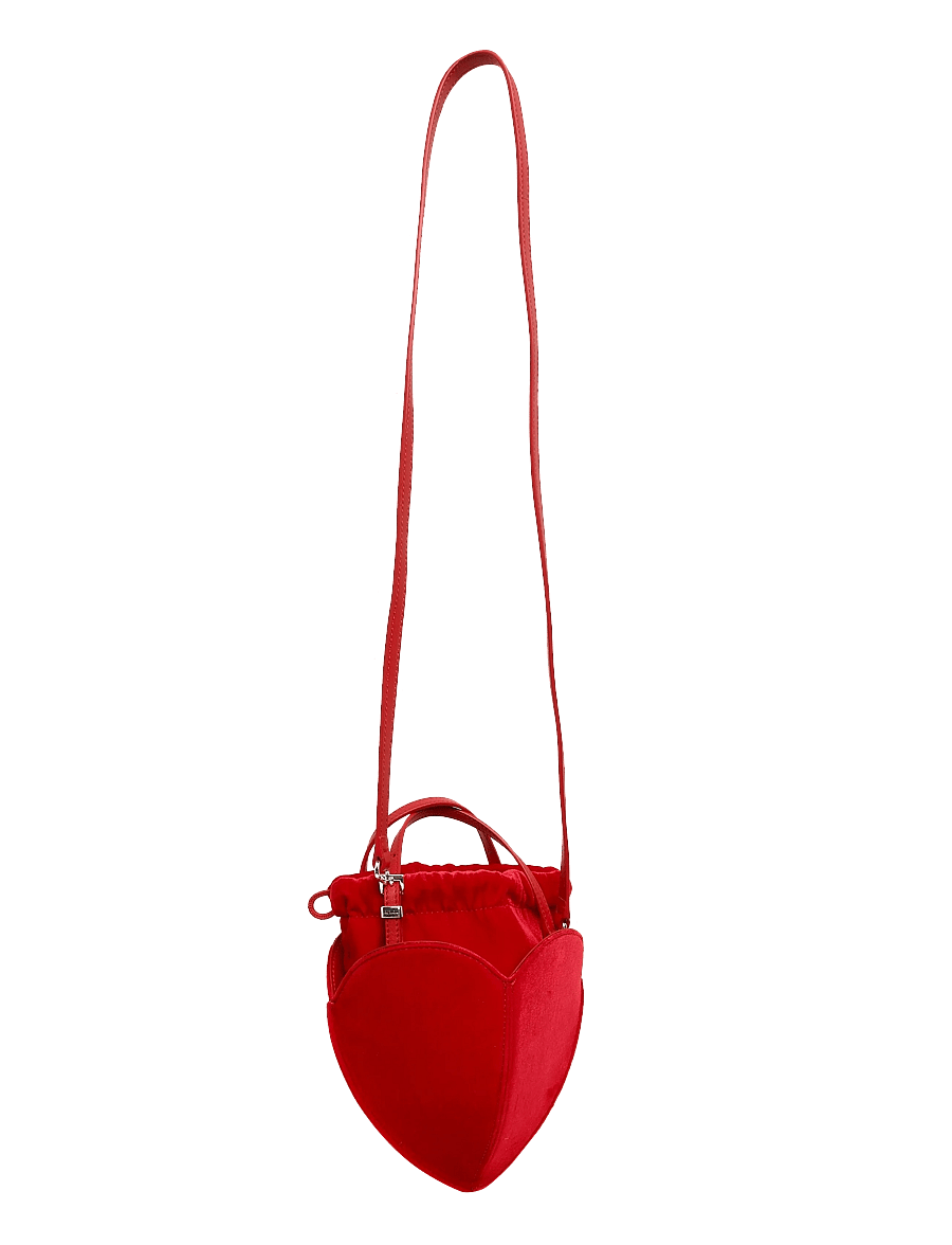 ROTATE - VELVET HEART BAG - special occasions - scooter red - 2