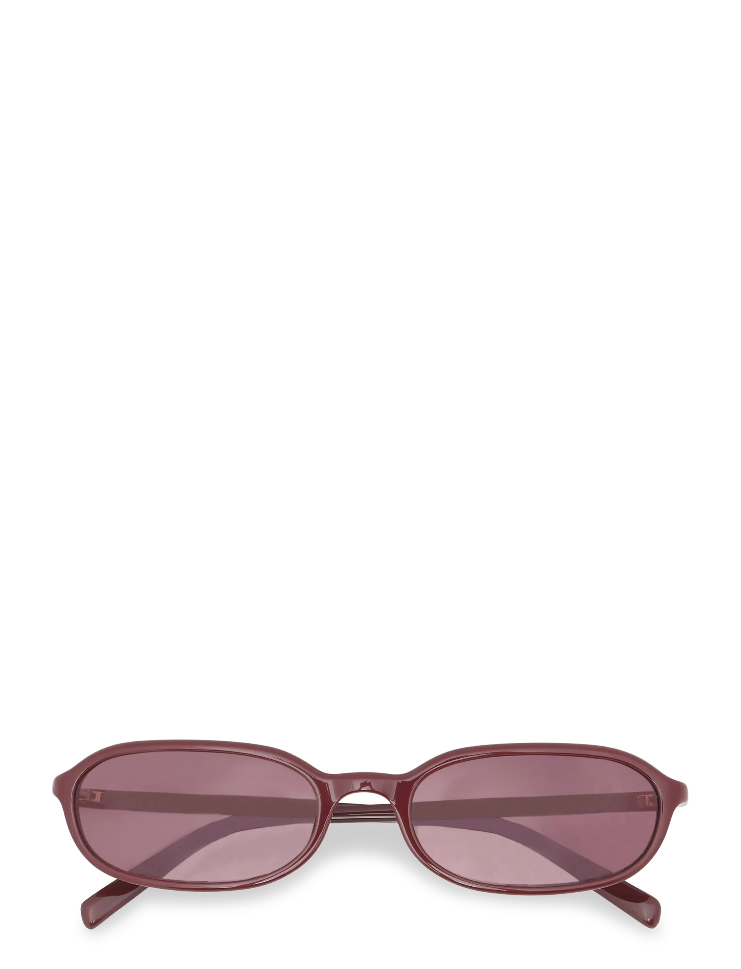 ROTATE Oval Frame, Kvinder, Ovale Solbriller, Bordeaux, Str: ONE SIZE