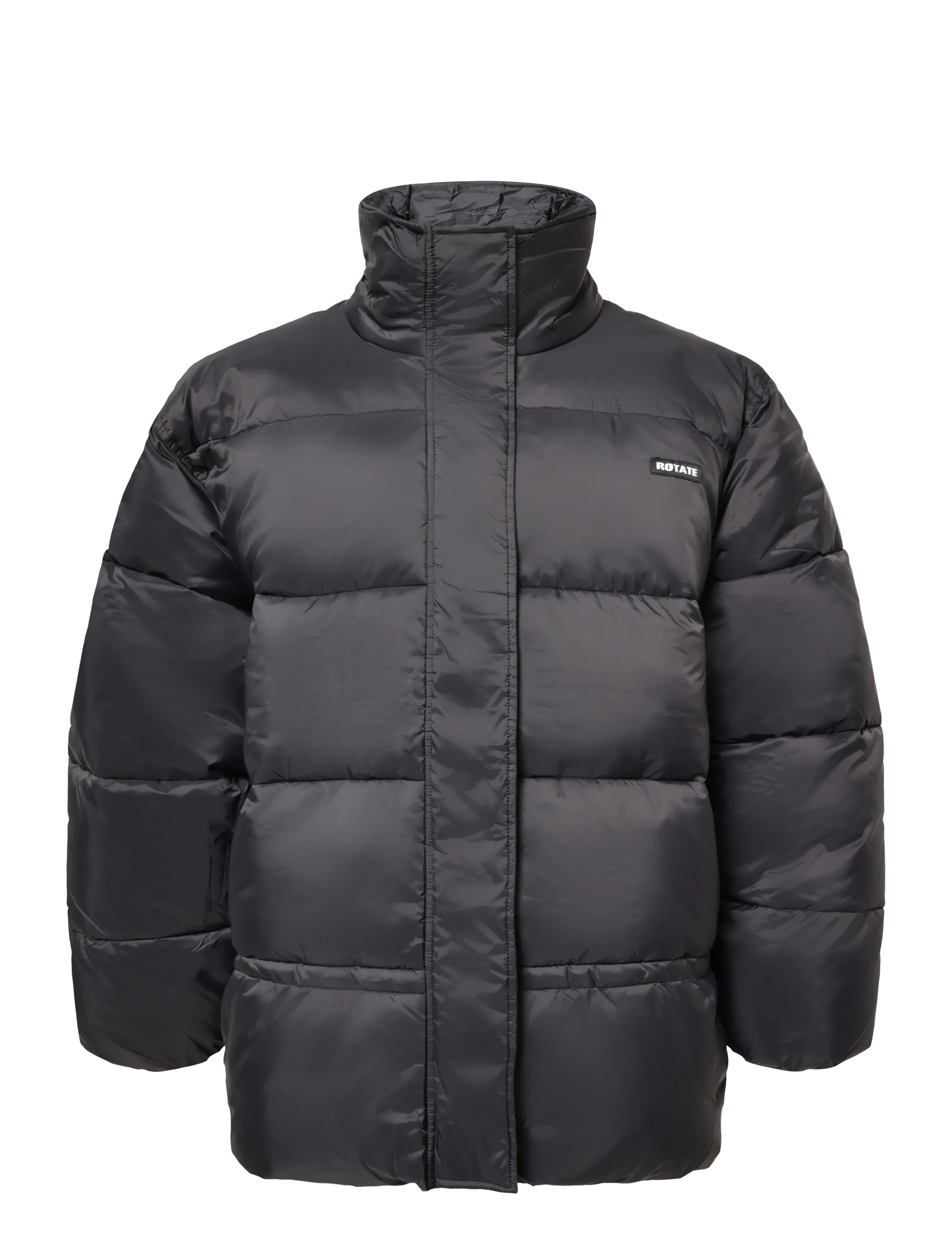 ROTATE PEPLUM PUFFER JACKET - Jacken - BLACK / black