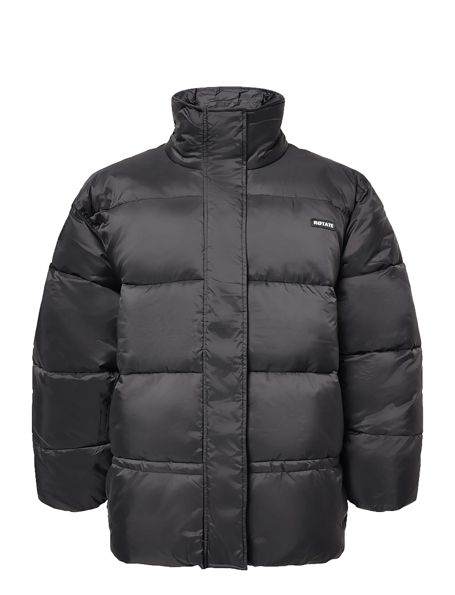 ROTATE - PEPLUM PUFFER JACKET - vinterjackor - black - 0