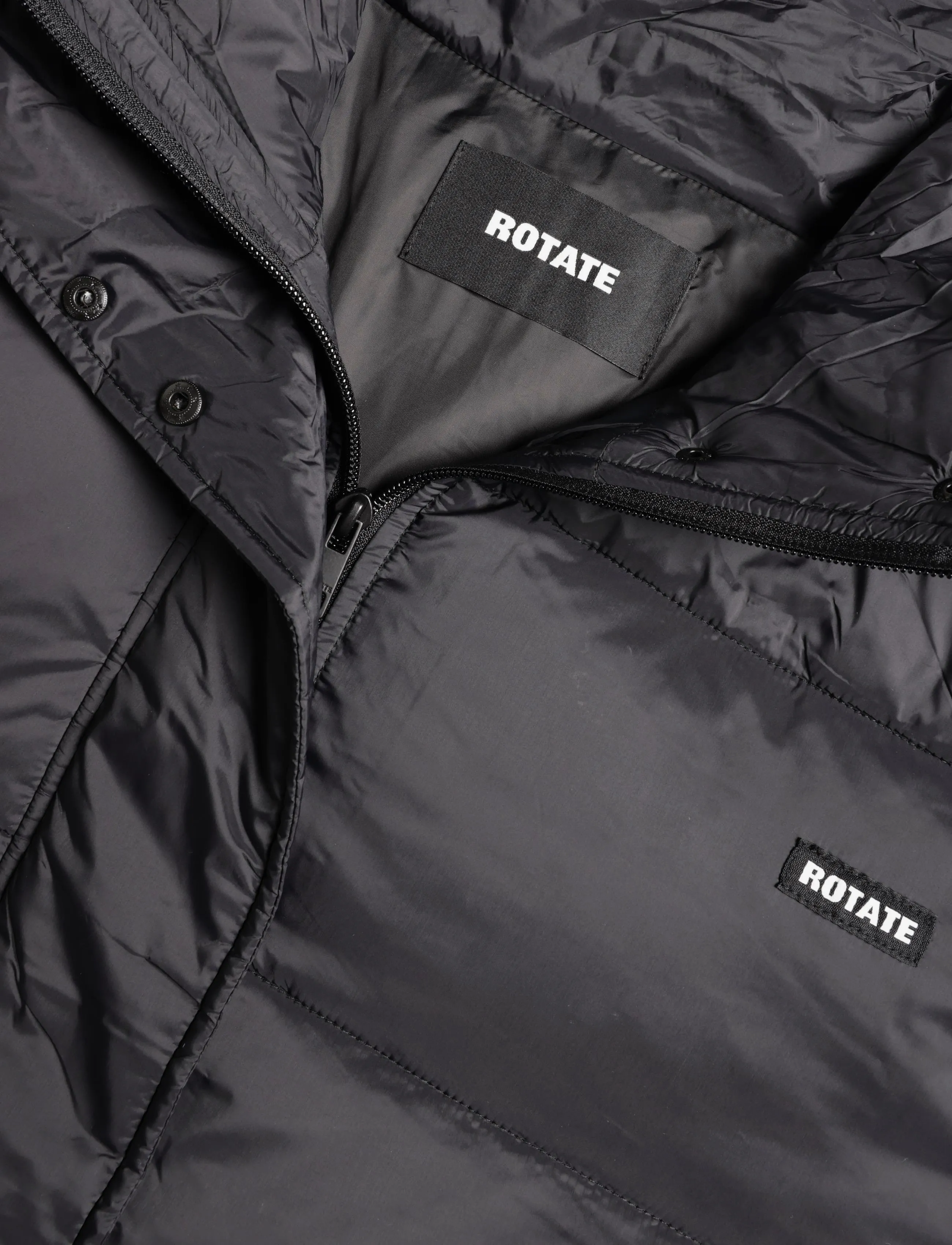 ROTATE - PEPLUM PUFFER JACKET - black - 2