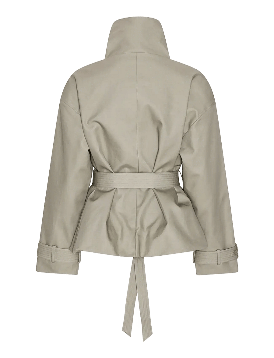 ROTATE - SHORT TRENCH COAT - aluminum - 2