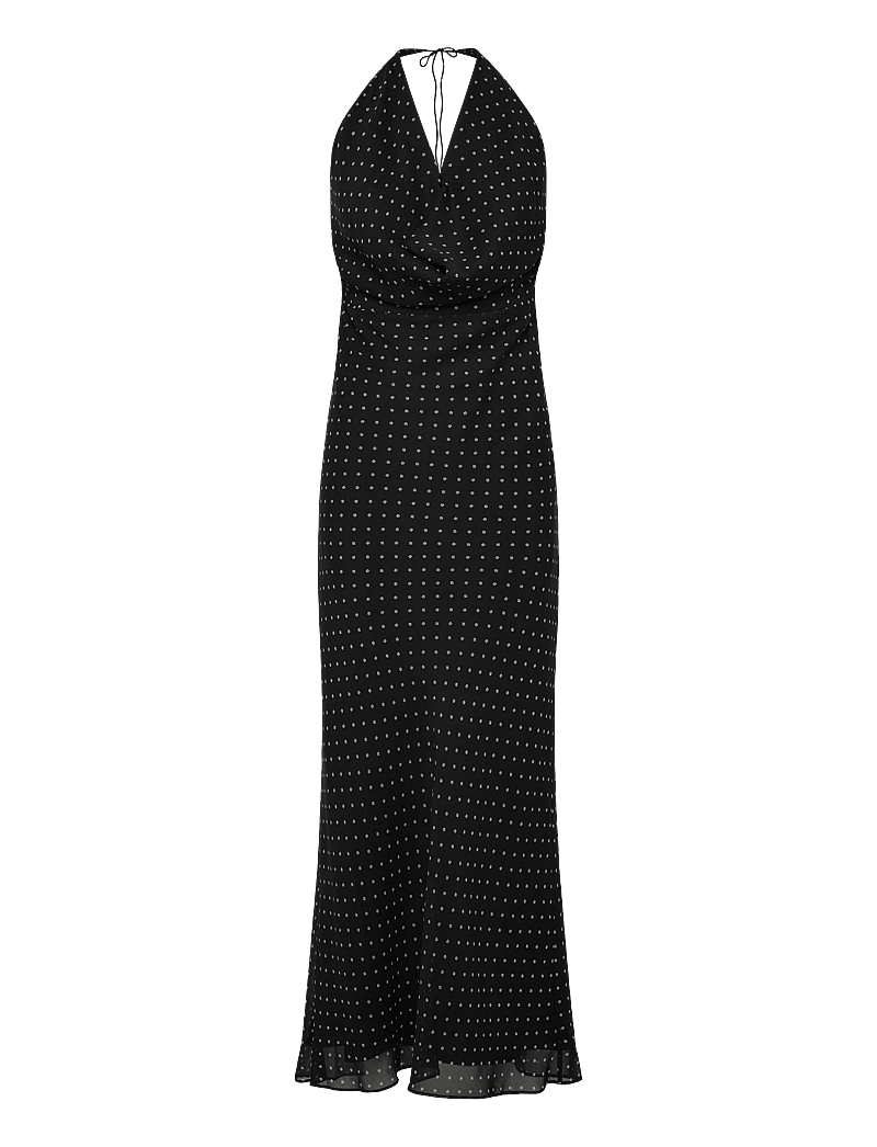 ROTATE - CHIFFON HALTERNECK - sommarklänningar - 1000 black comb. - 0