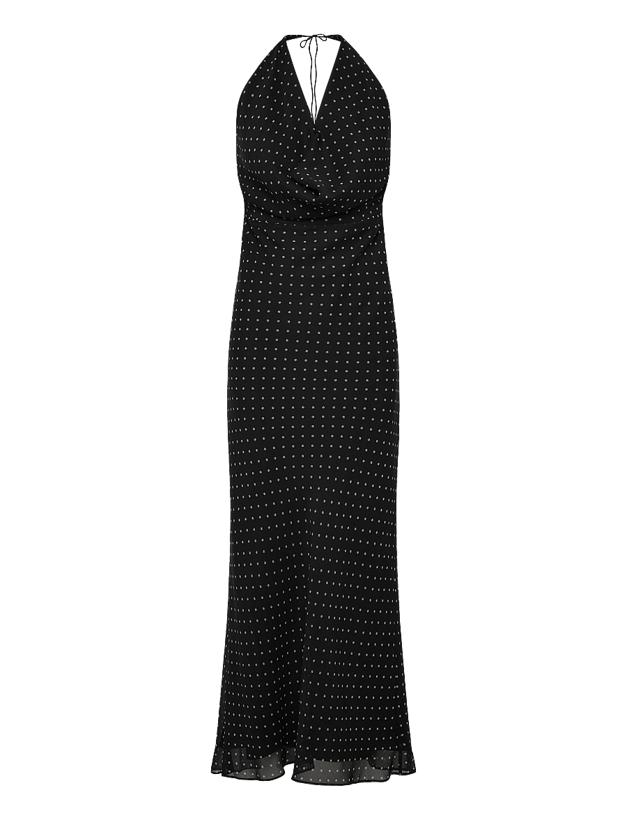 ROTATE - CHIFFON HALTERNECK - sommerkleider - 1000 black comb. - 0